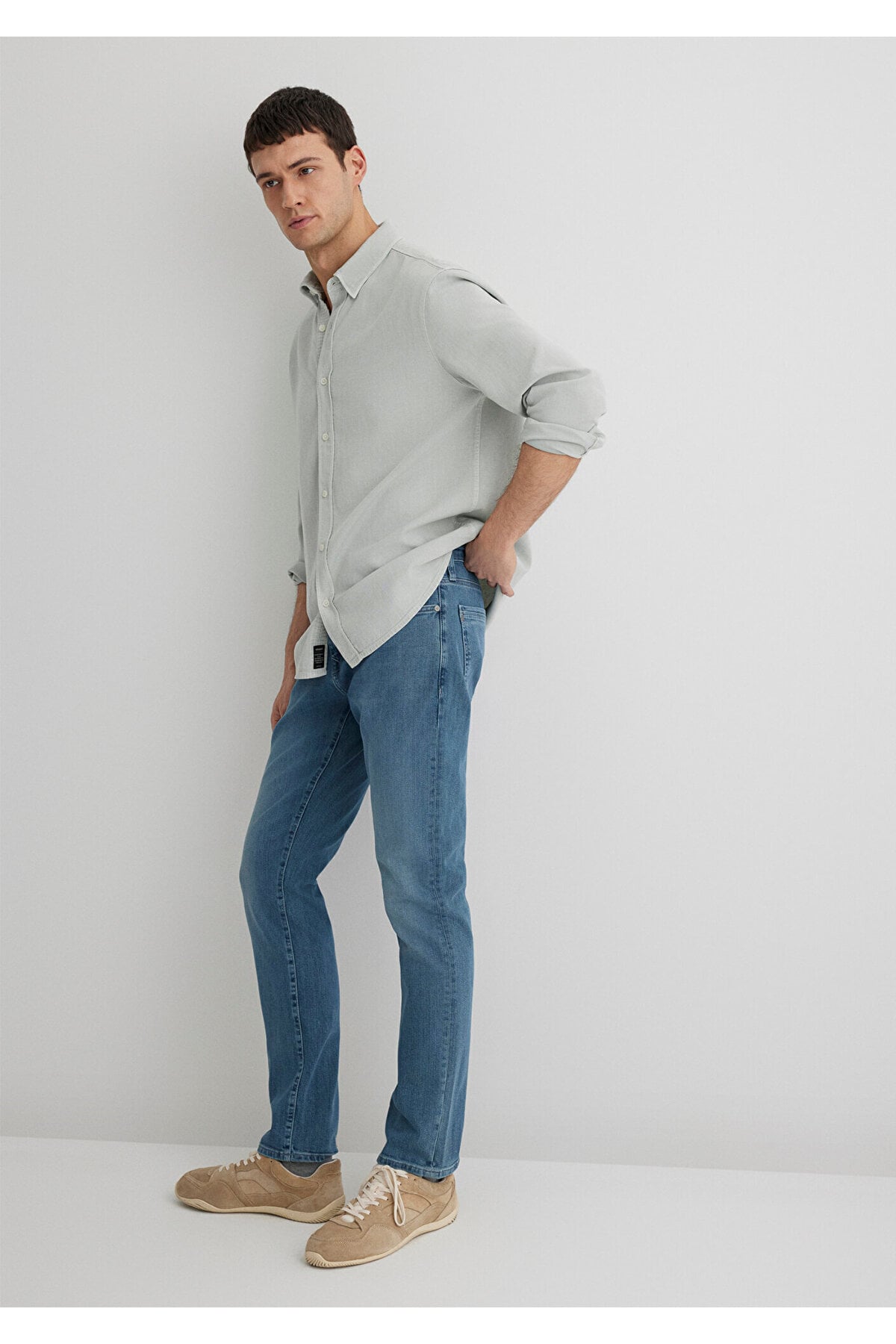 Jake Premium Blue Puslu İndigo Mavisi Jean Pantolon 0042287839