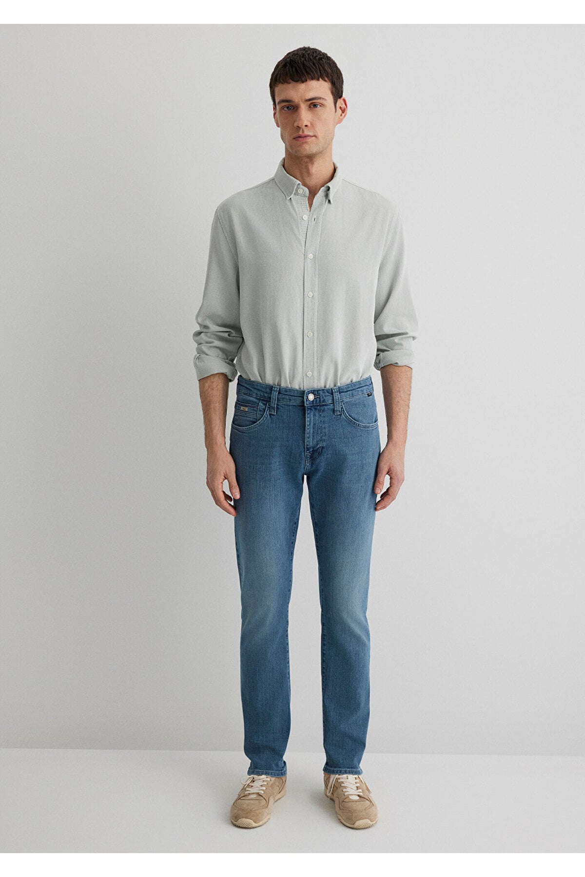 Jake Premium Blue Puslu İndigo Mavisi Jean Pantolon 0042287839