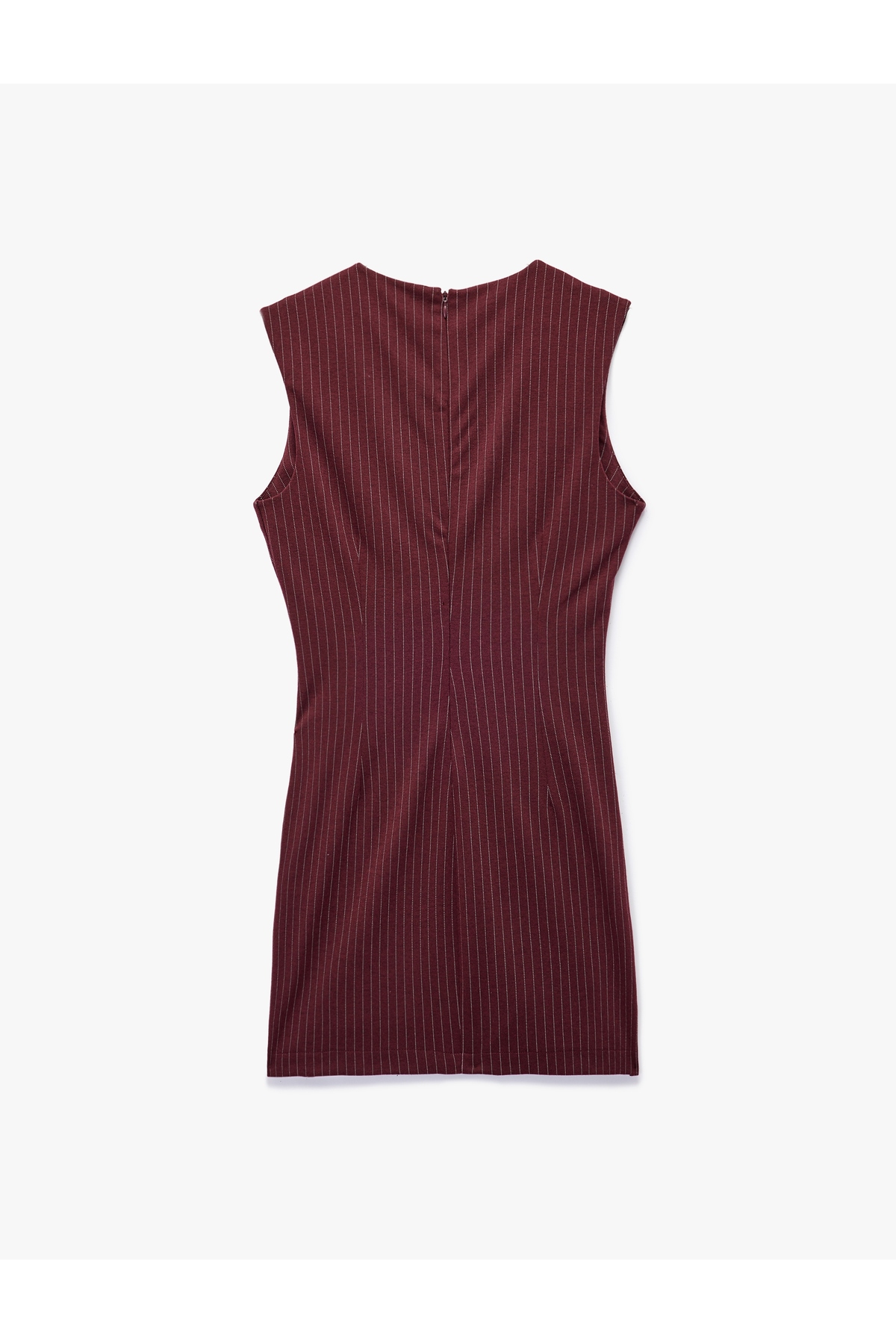 Kadın Elbise 6WAK80020UK BORDO ÇİZGİLİ