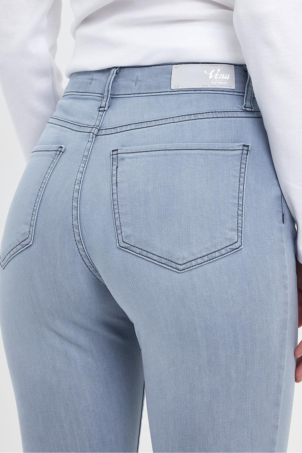 Kadın Gabriella Blue Grey Skinny Jean Pantolon - Blue Grey