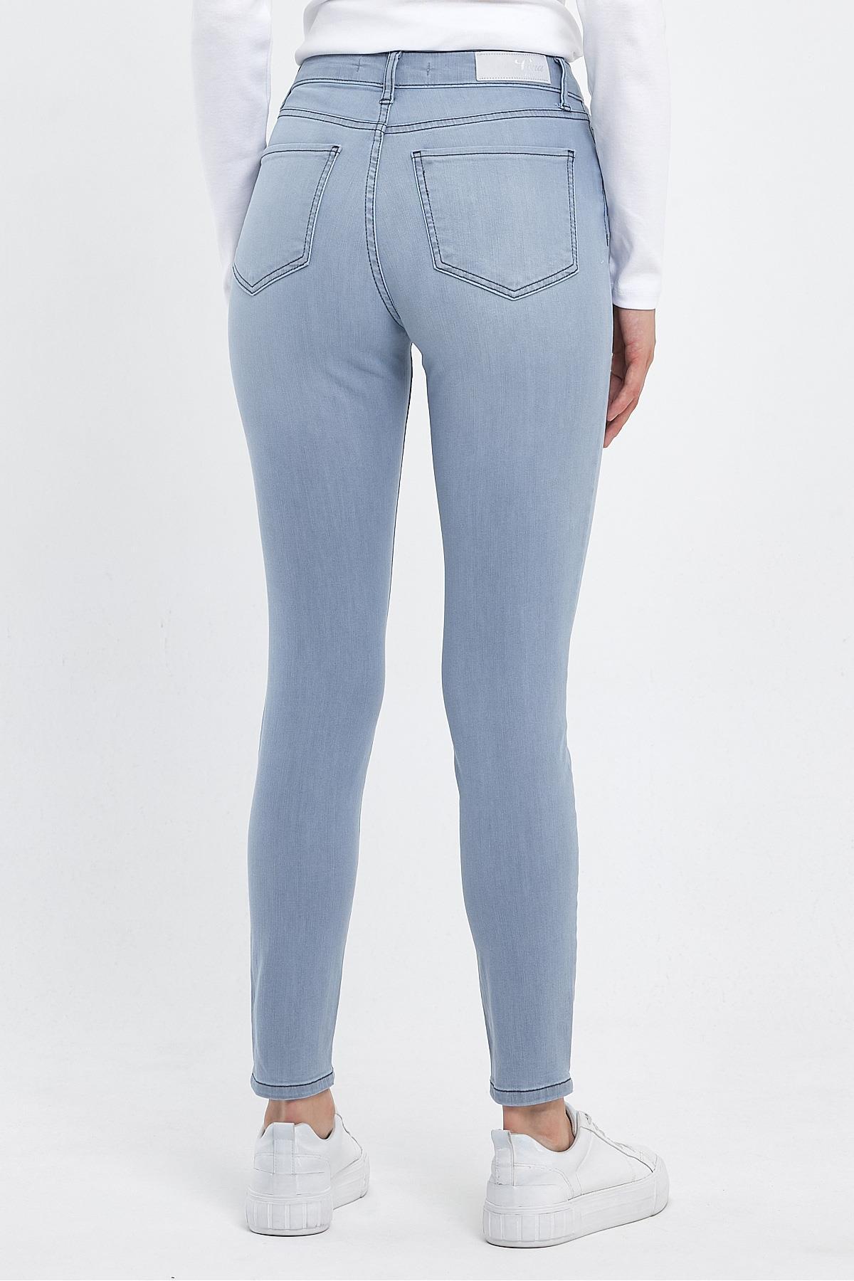 Kadın Gabriella Blue Grey Skinny Jean Pantolon - Blue Grey