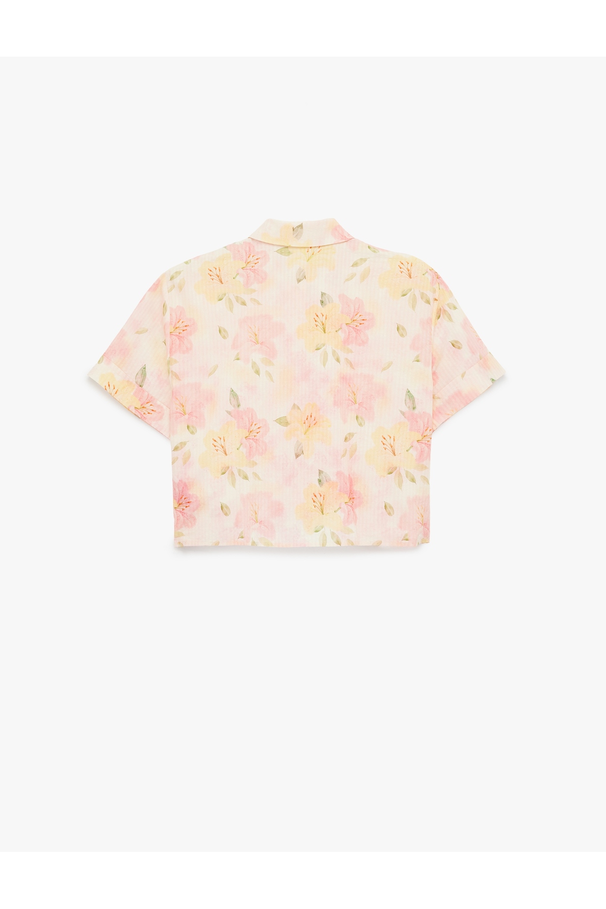 Kadın Gömlek 6SAK60280UW PEMBE DESENLİ