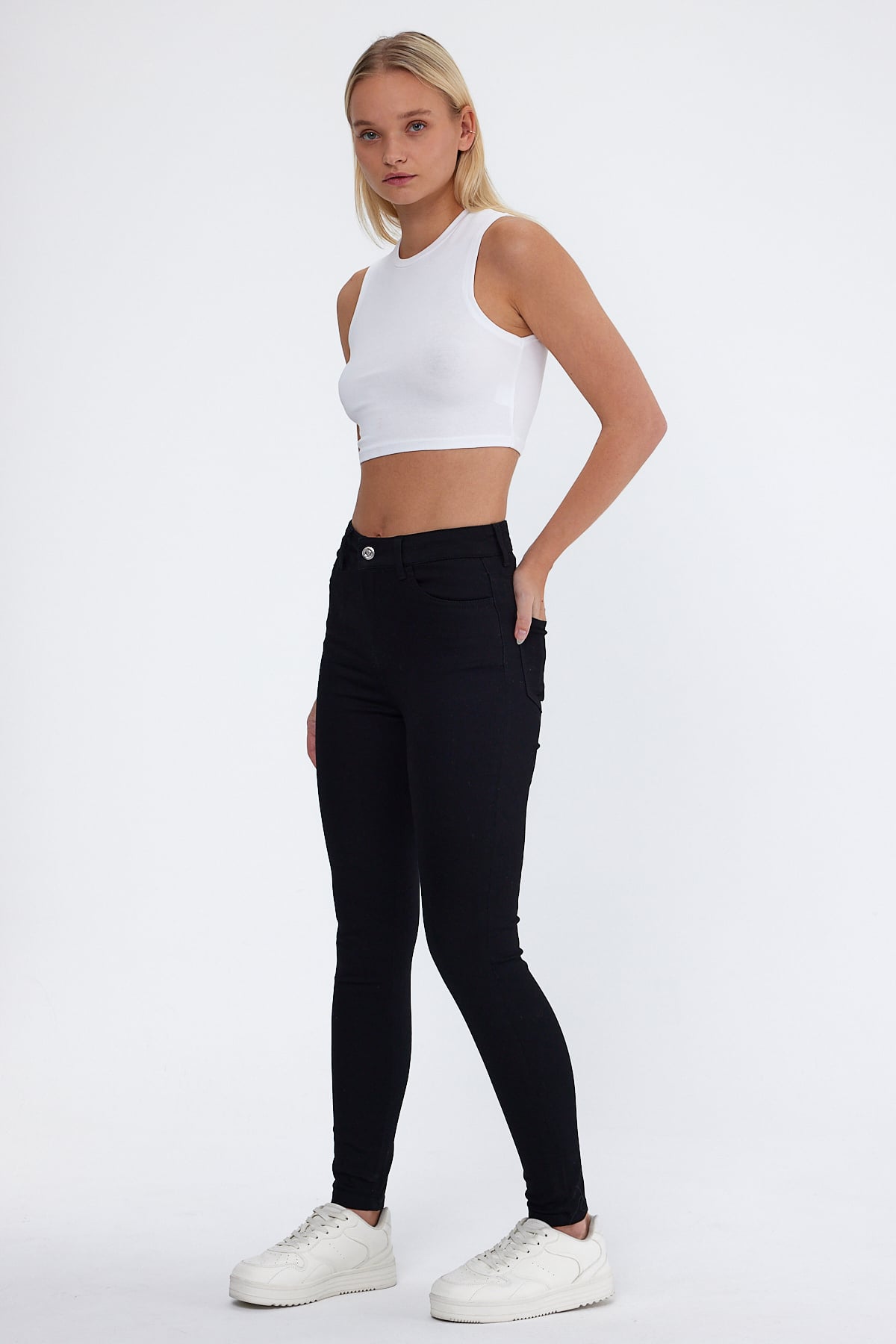 Kadın Holly Powerstretch Skinny Pantolon - Siyah