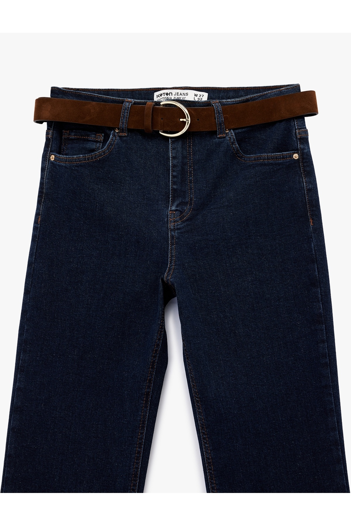Kadın Jean Pantolon 6SAL40101MD KOYU İNDİGO