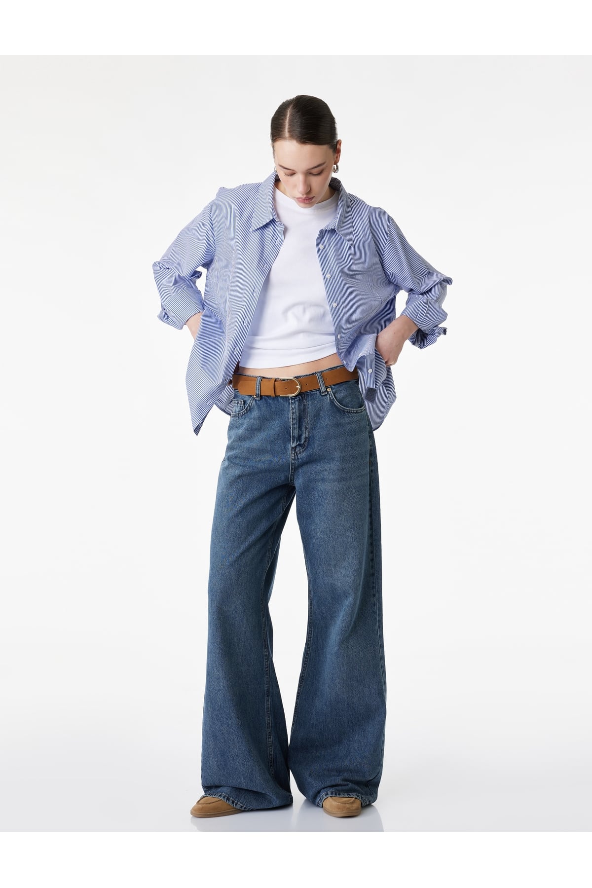 Kadın Jean Pantolon 6SAL40138MD KOYU İNDİGO