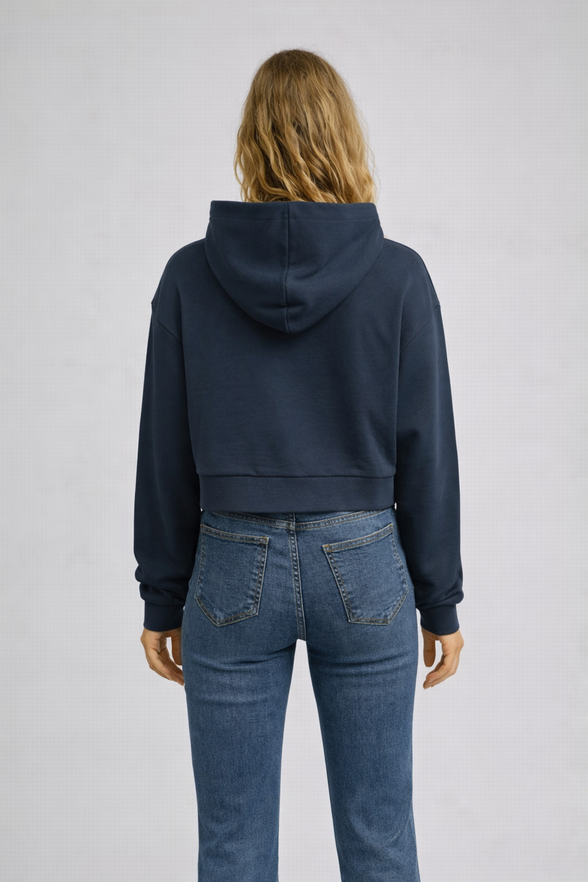 Kadın Leona Nakış Detaylı Sweatshirt %100 Pamuk - Lacivert