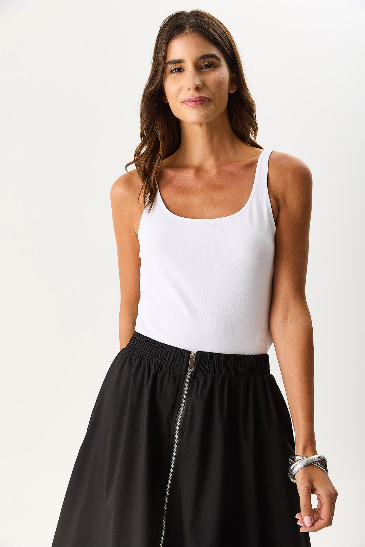 Kadın Marci Slim Fit Atlet - Beyaz