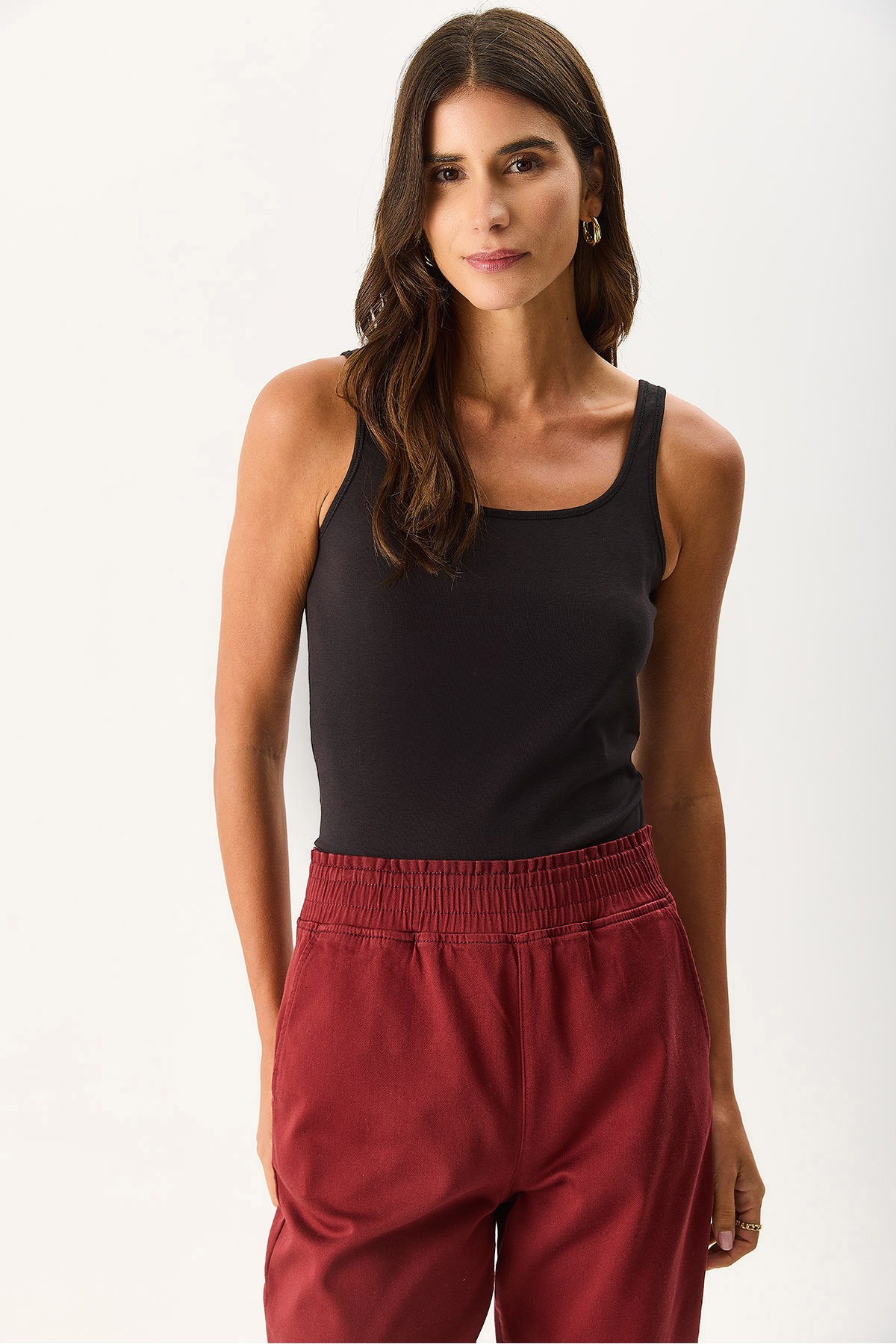 Kadın Marci Slim Fit Atlet - Siyah