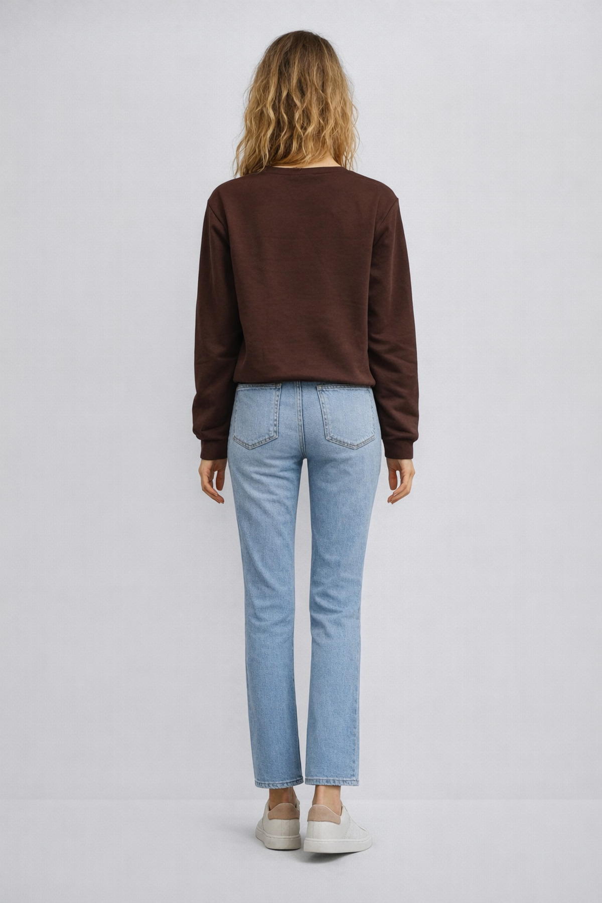 Kadın Marrakesh Vintage Med Blue Straight Jean Pantolon - Vintage Med Blue