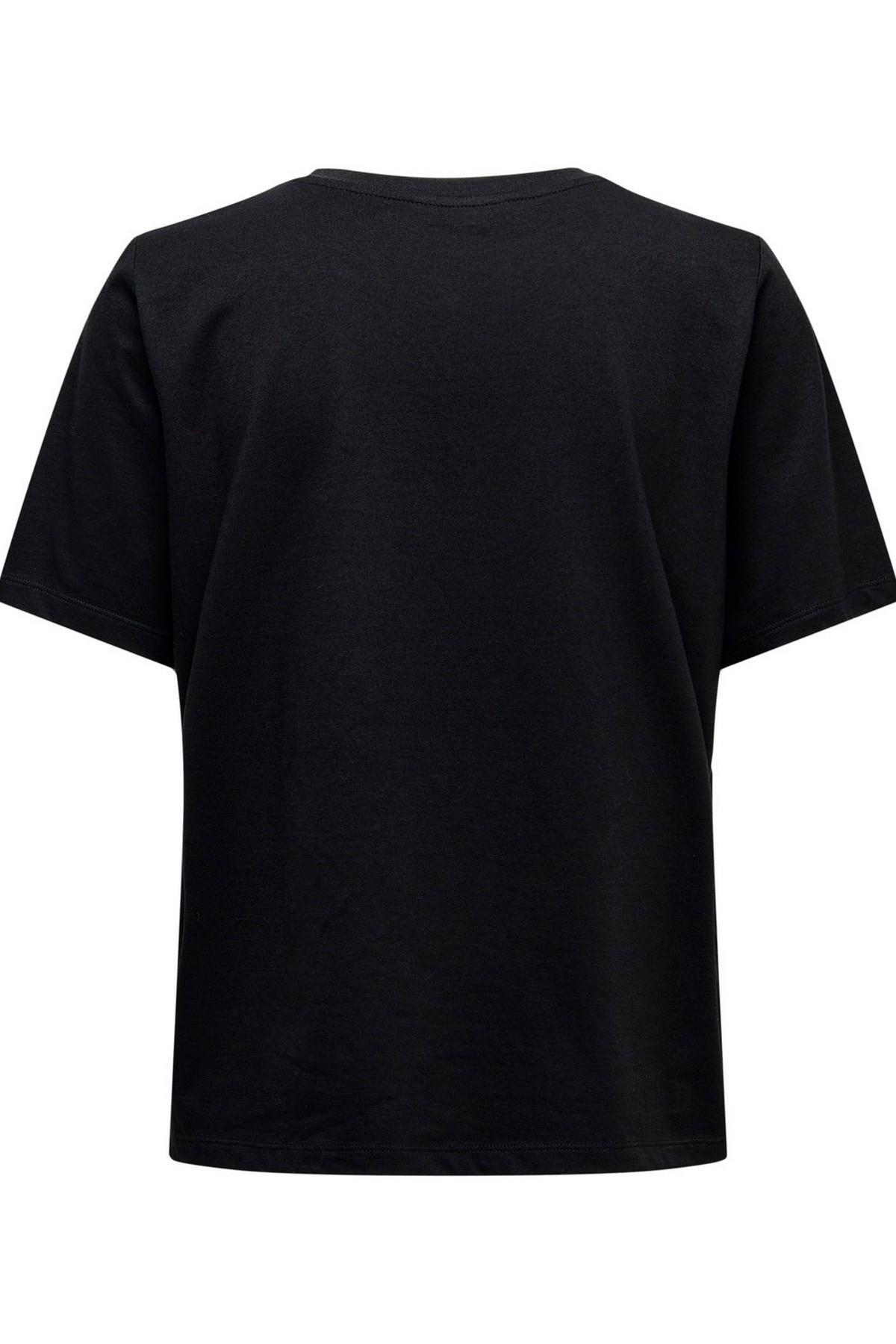 Kadin Siyah Onlonly S/s Tee Jrs Noos T-shirt 15270390-Black
