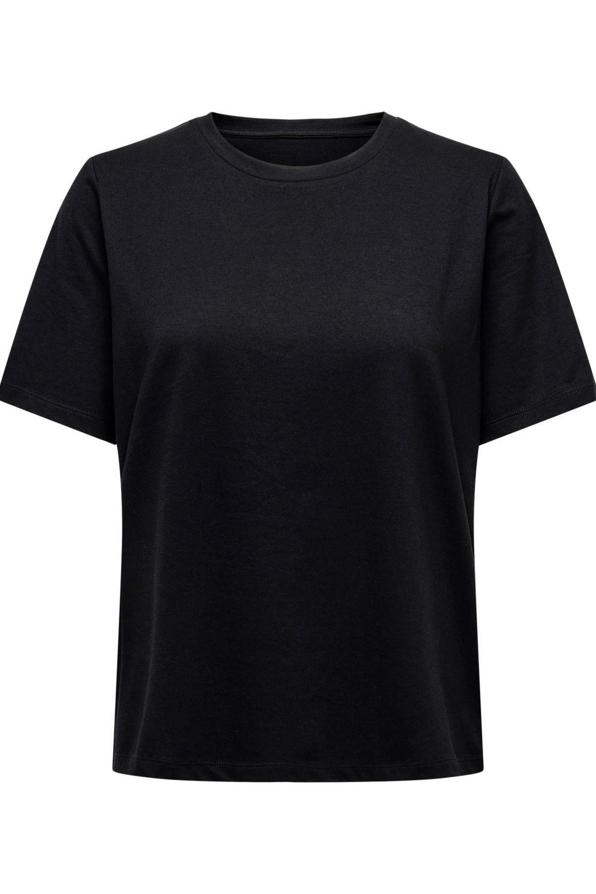 Kadin Siyah Onlonly S/s Tee Jrs Noos T-shirt 15270390-Black