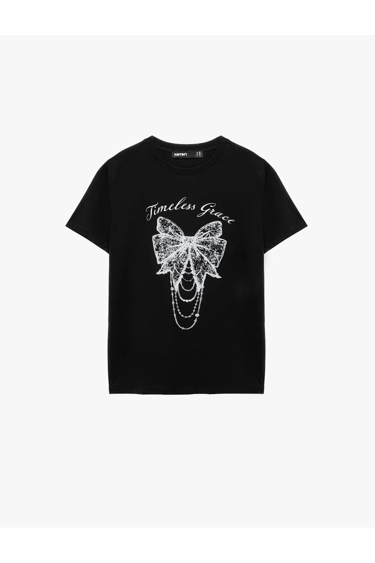 Kadın T-shirt 6SAK50029EK SİYAH