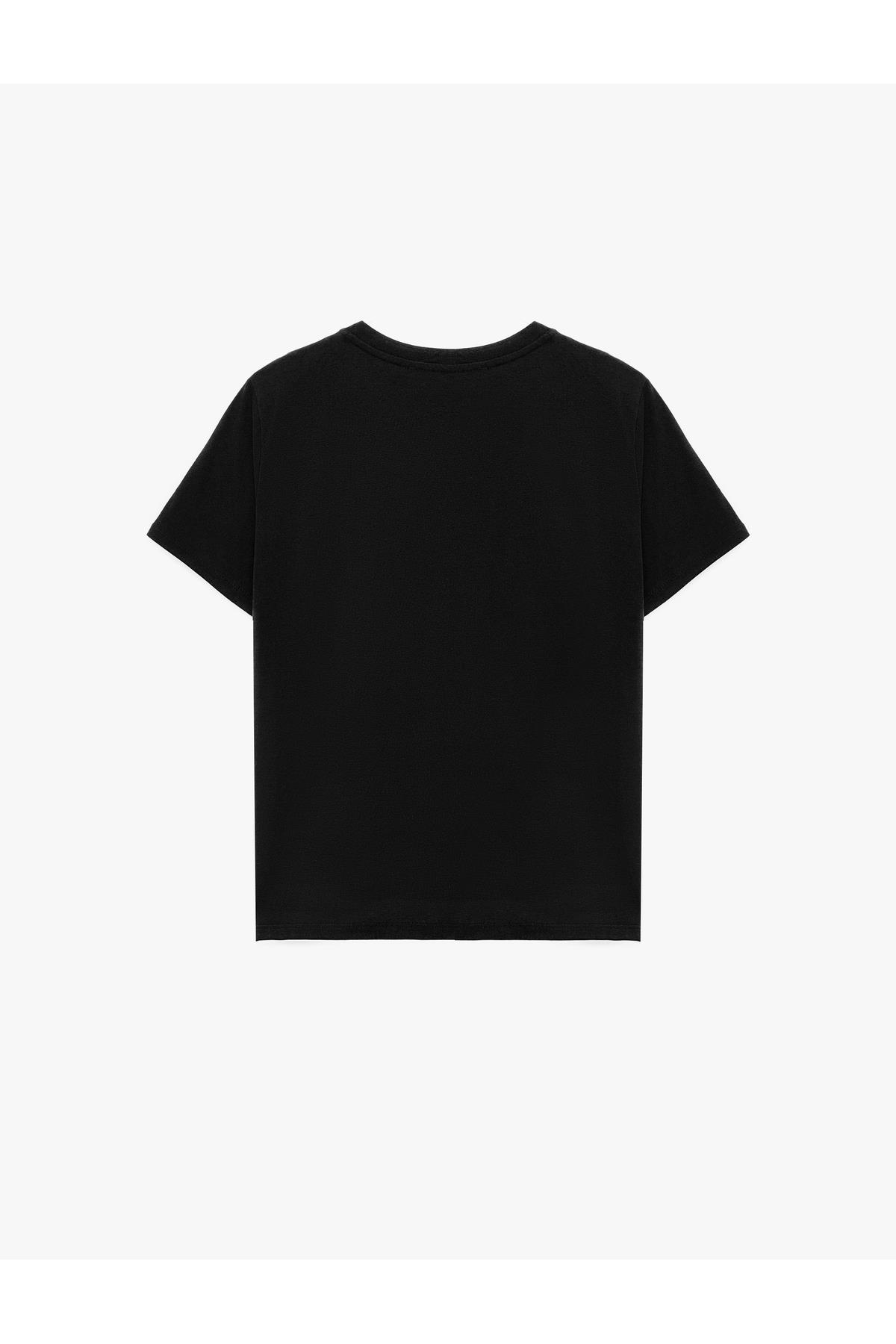 Kadın T-shirt 6SAK50029EK SİYAH