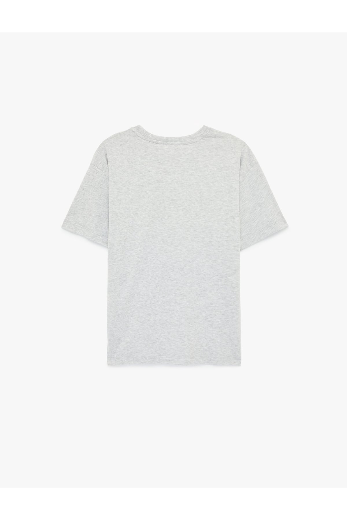 Kadın T-shirt 6SAK50032EK GRİ MELANJ