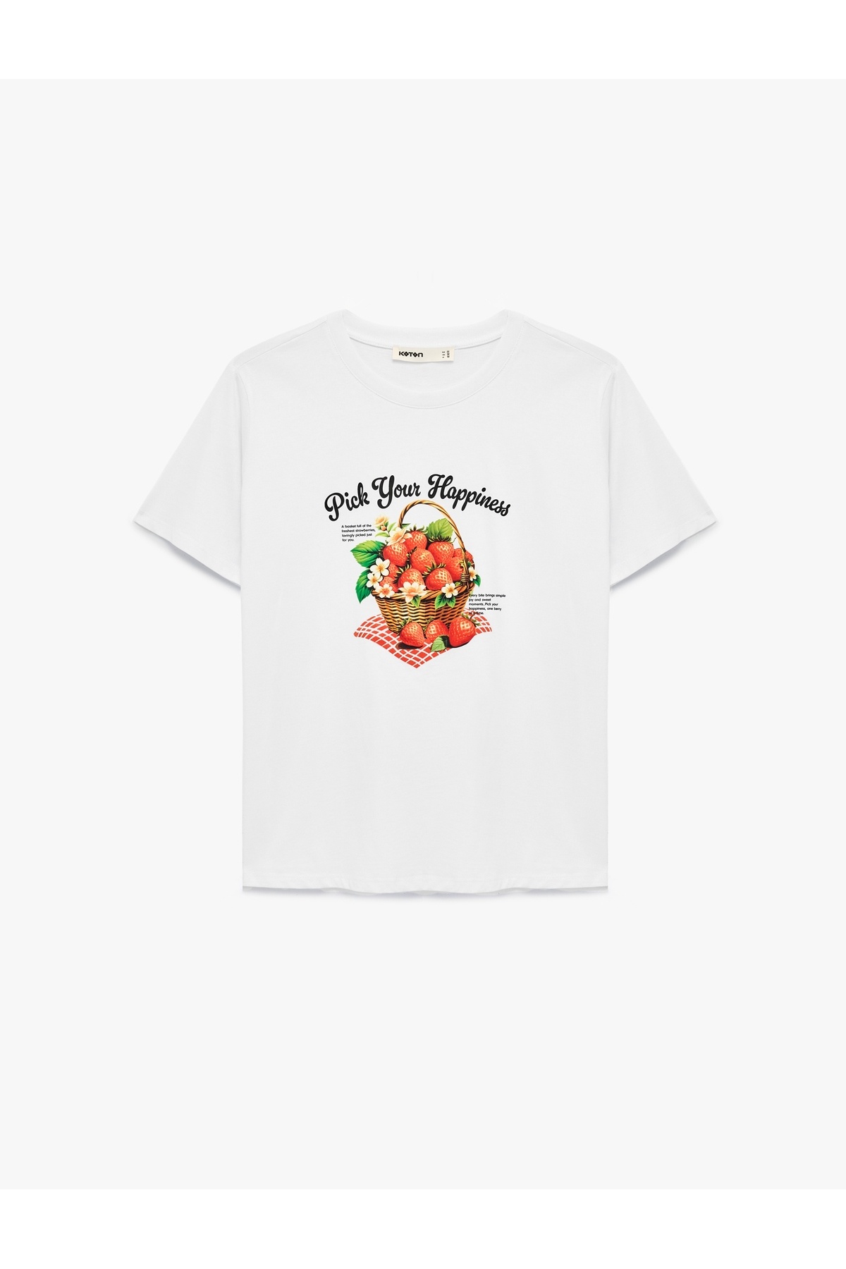 Kadın T-shirt 6SAK50034EK BEYAZ