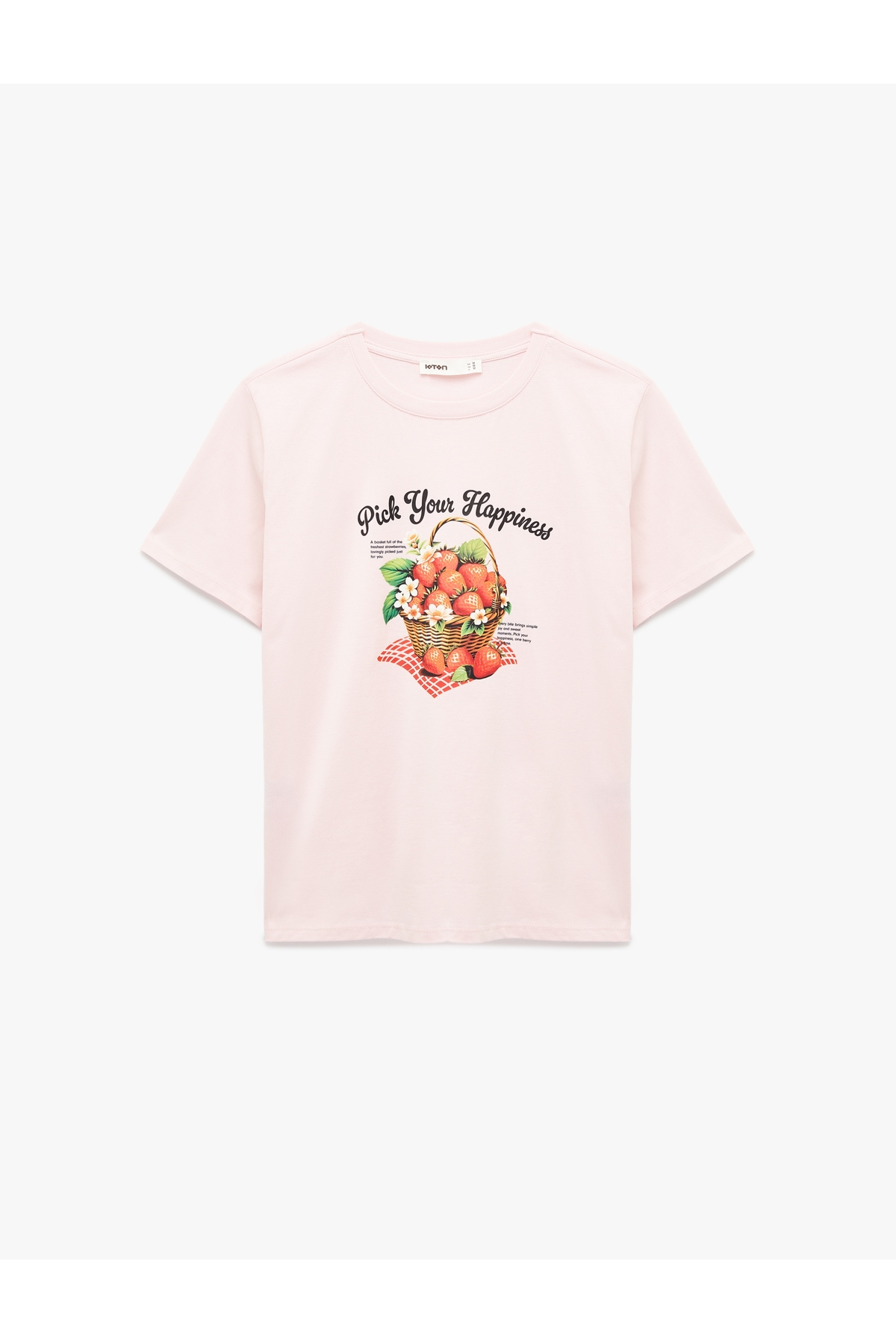 Kadın T-shirt 6SAK50034EK PEMBE