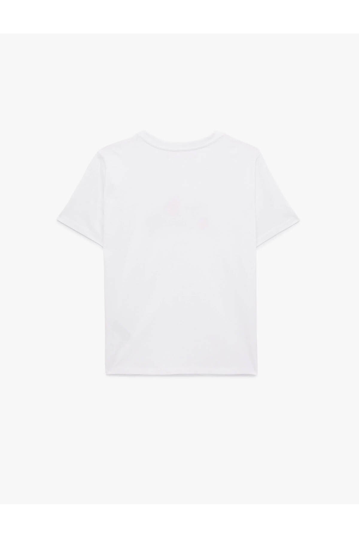 Kadın T-shirt 6SAK50038EK BEYAZ