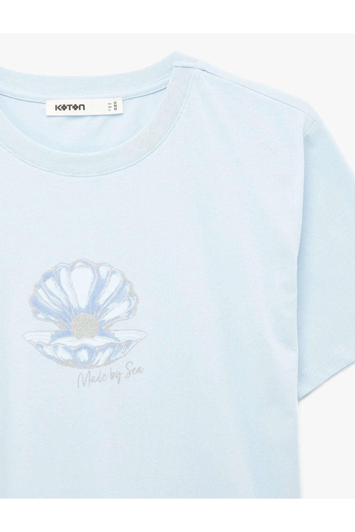 Kadın T-shirt 6SAK50054EK MAVİ