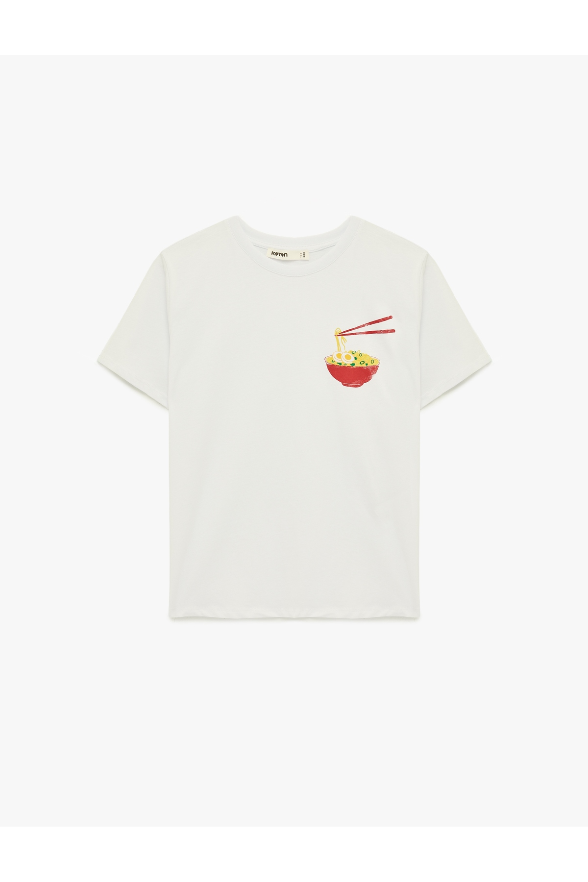 Kadın T-shirt 6SAK50055EK BEYAZ