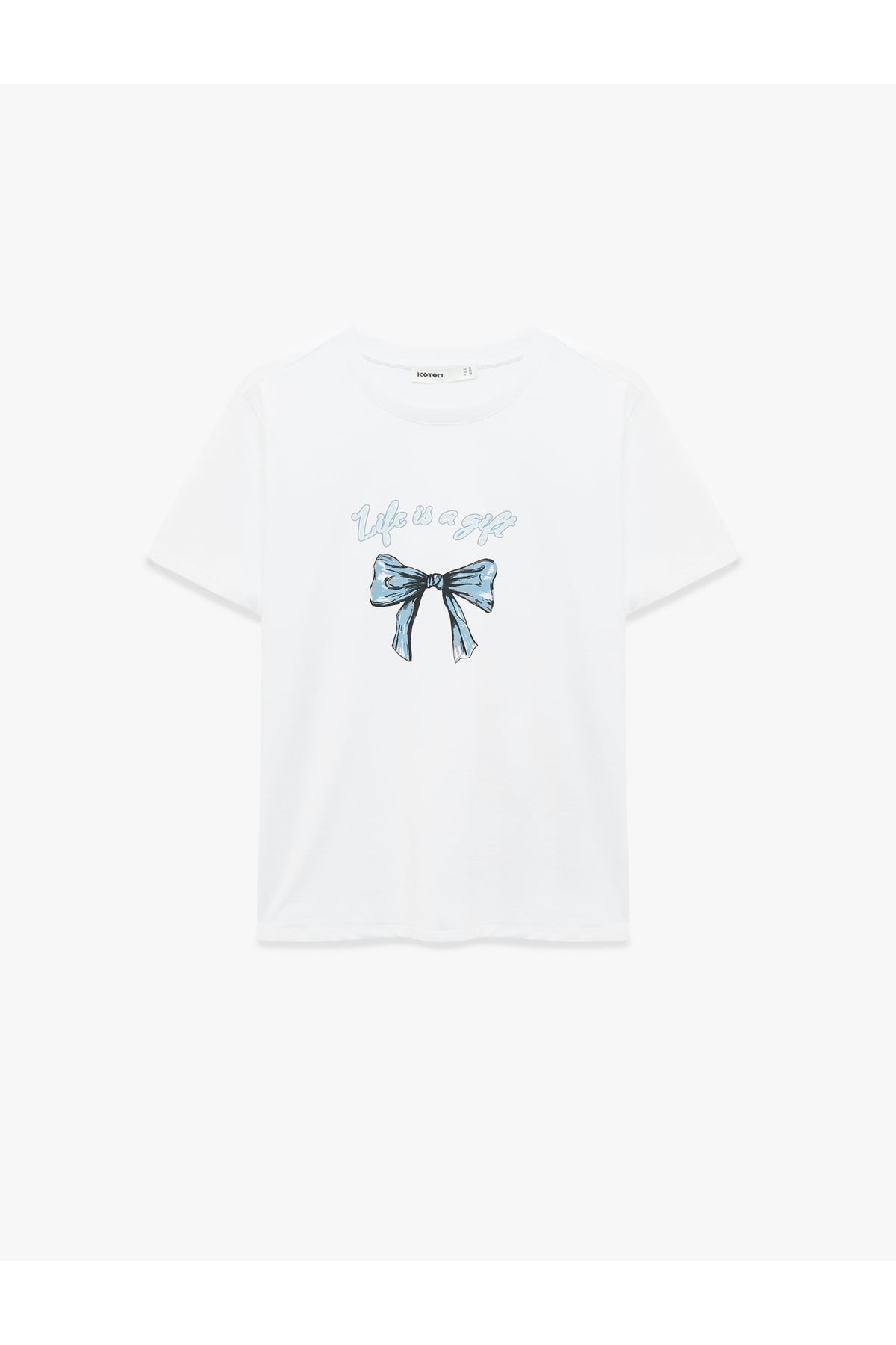 Kadın T-shirt 6SAK50062EK BEYAZ
