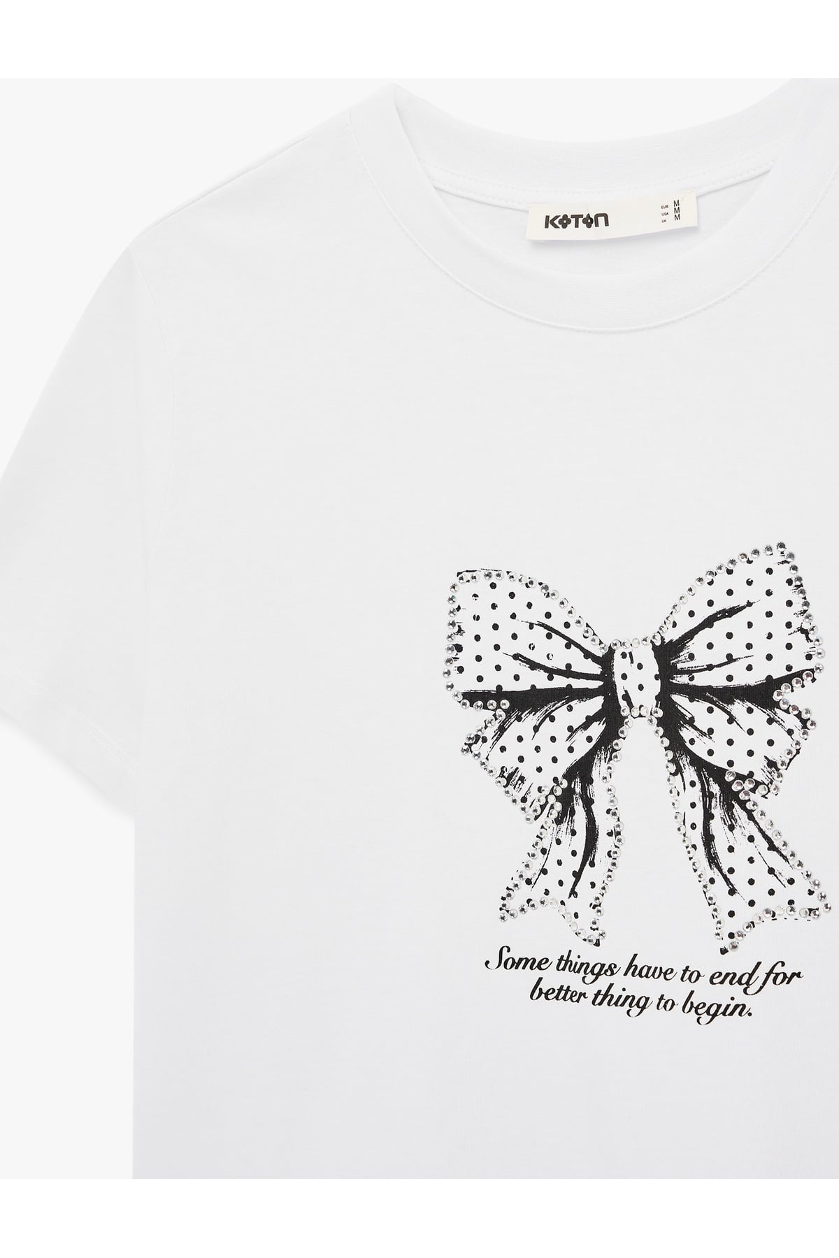 Kadın T-shirt 6SAK50063EK BEYAZ