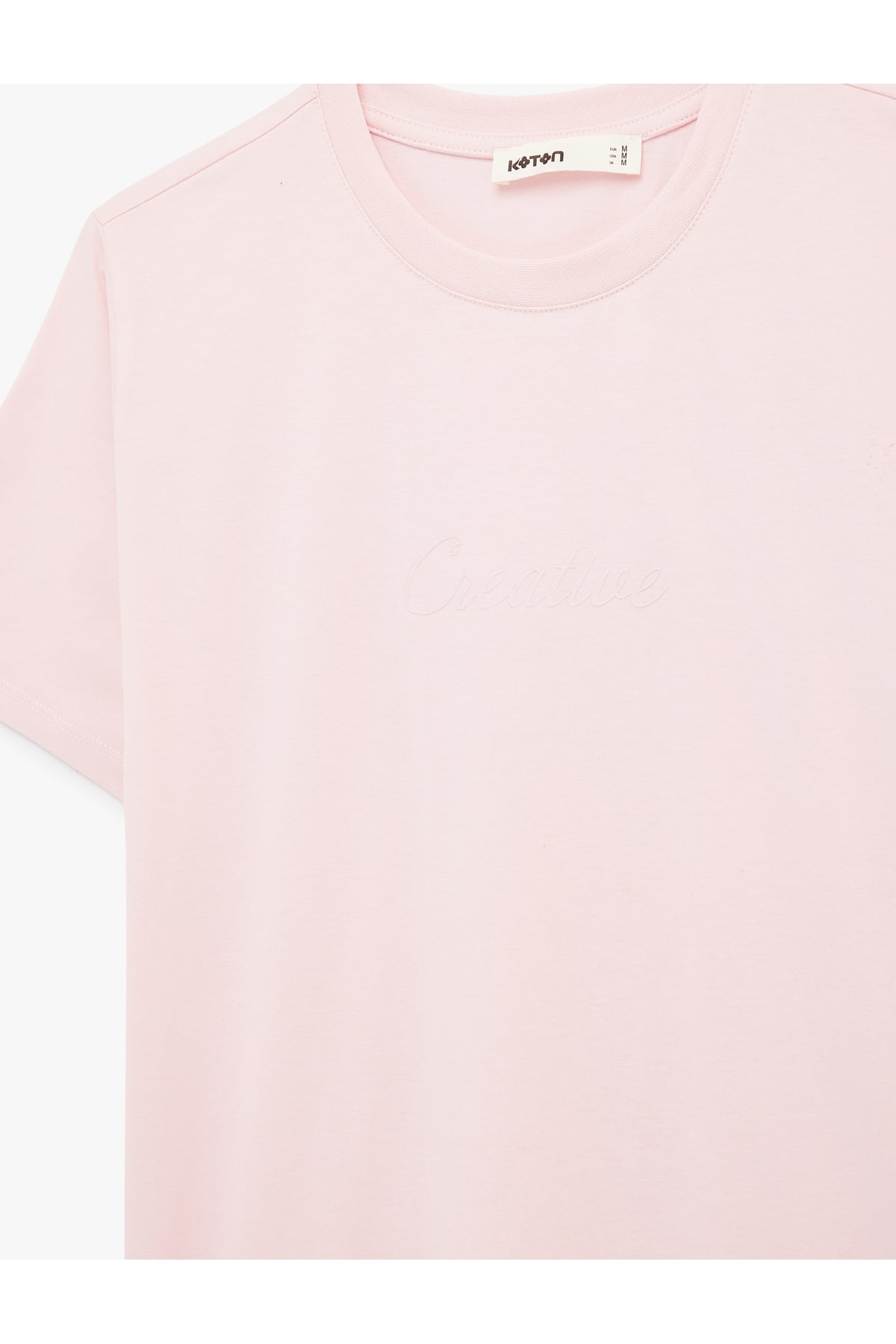 Kadın T-shirt 6SAK50068EK PEMBE