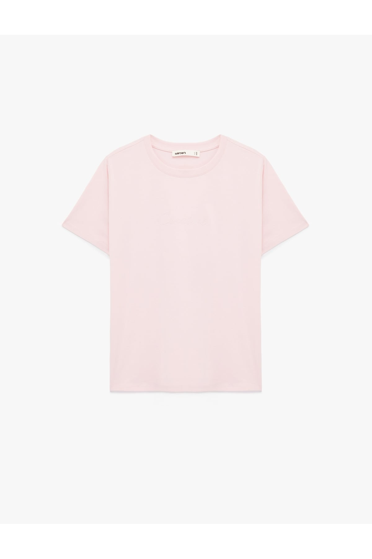 Kadın T-shirt 6SAK50068EK PEMBE