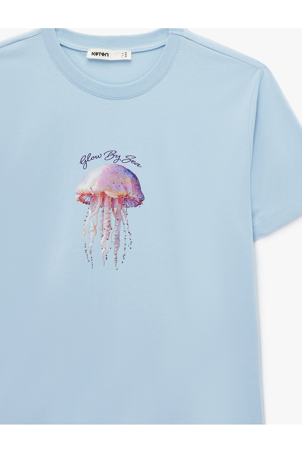 Kadın T-shirt 6SAK50080EK MAVİ
