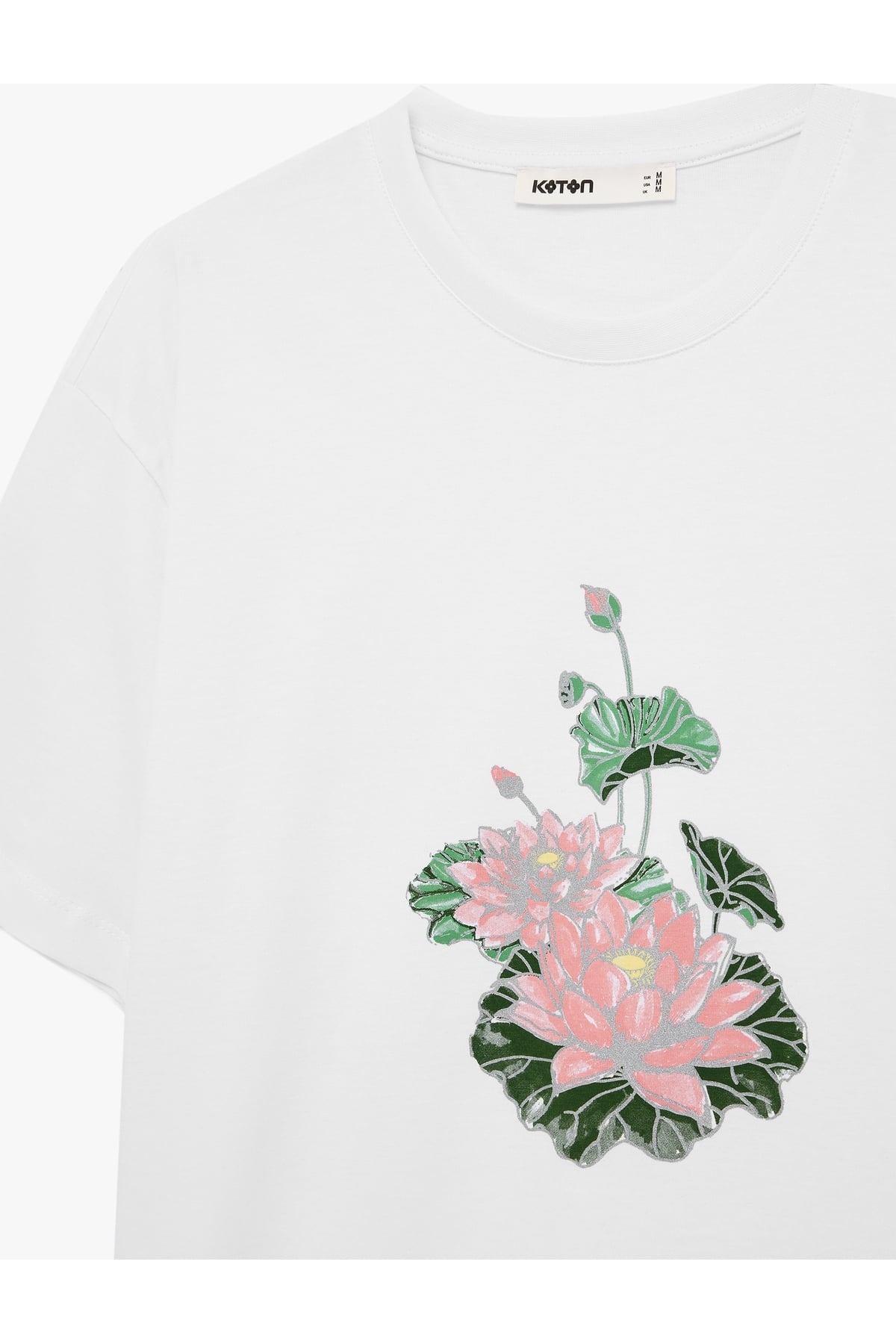 Kadın T-shirt 6SAK50087EK BEYAZ