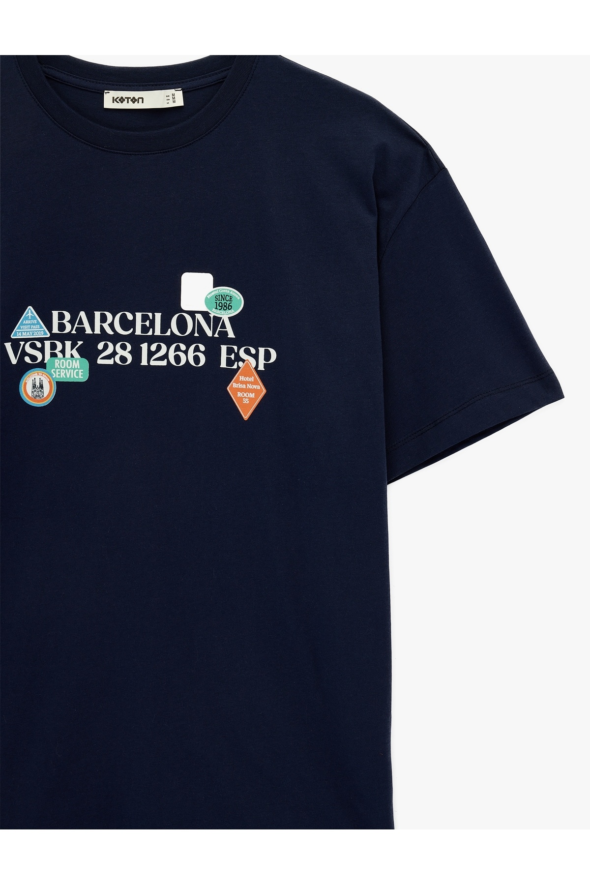 Kadın T-shirt 6SAK50162EK LACİVERT