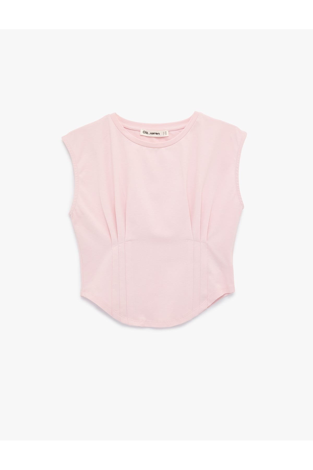 Kadın T-shirt 6SAL10009IK PEMBE