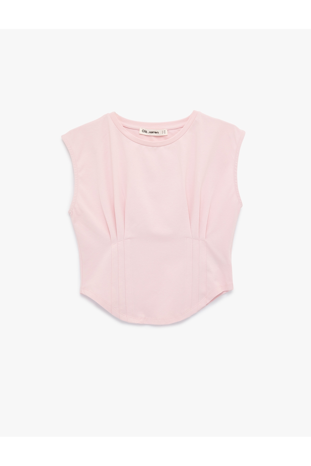 Kadın T-shirt 6SAL10009IK PEMBE
