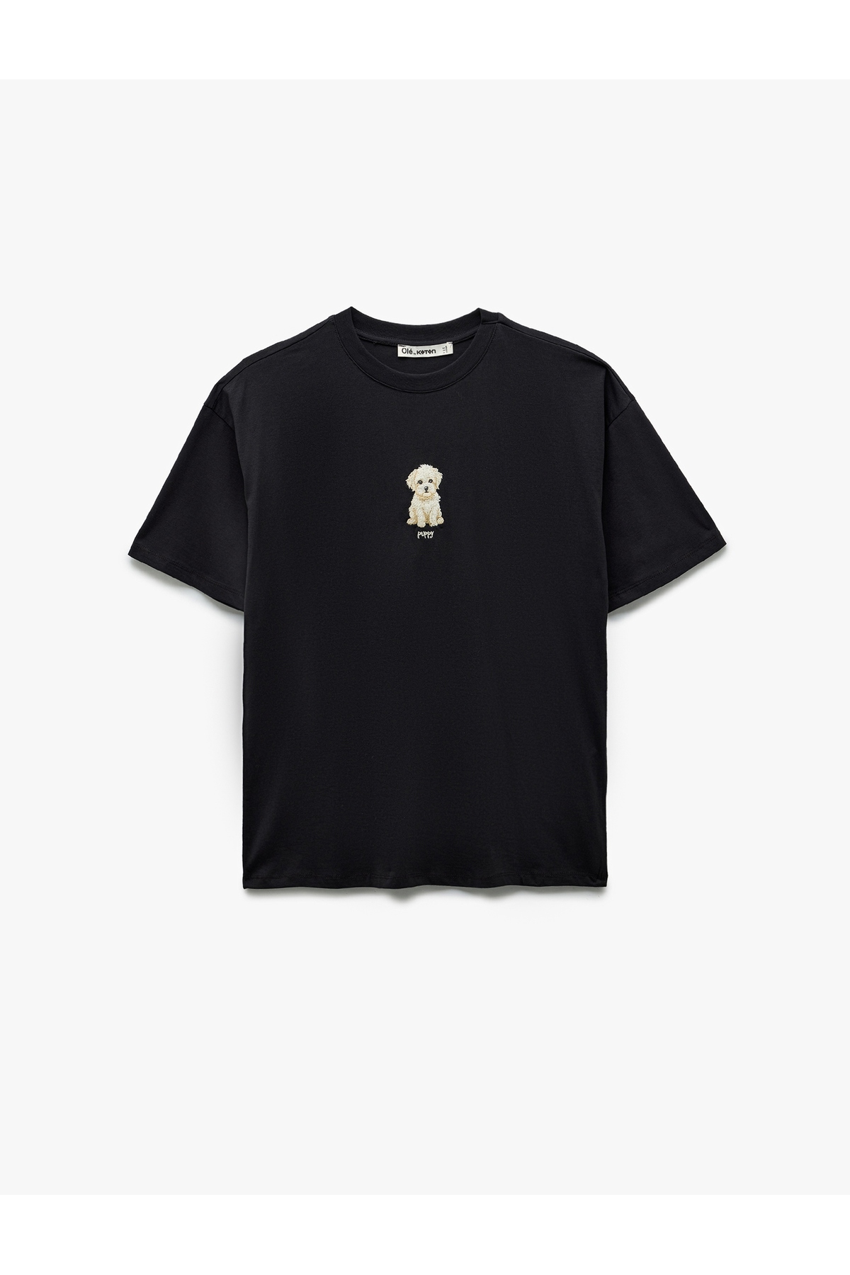 Kadın T-shirt 6SAL10049IK ANTRASİT