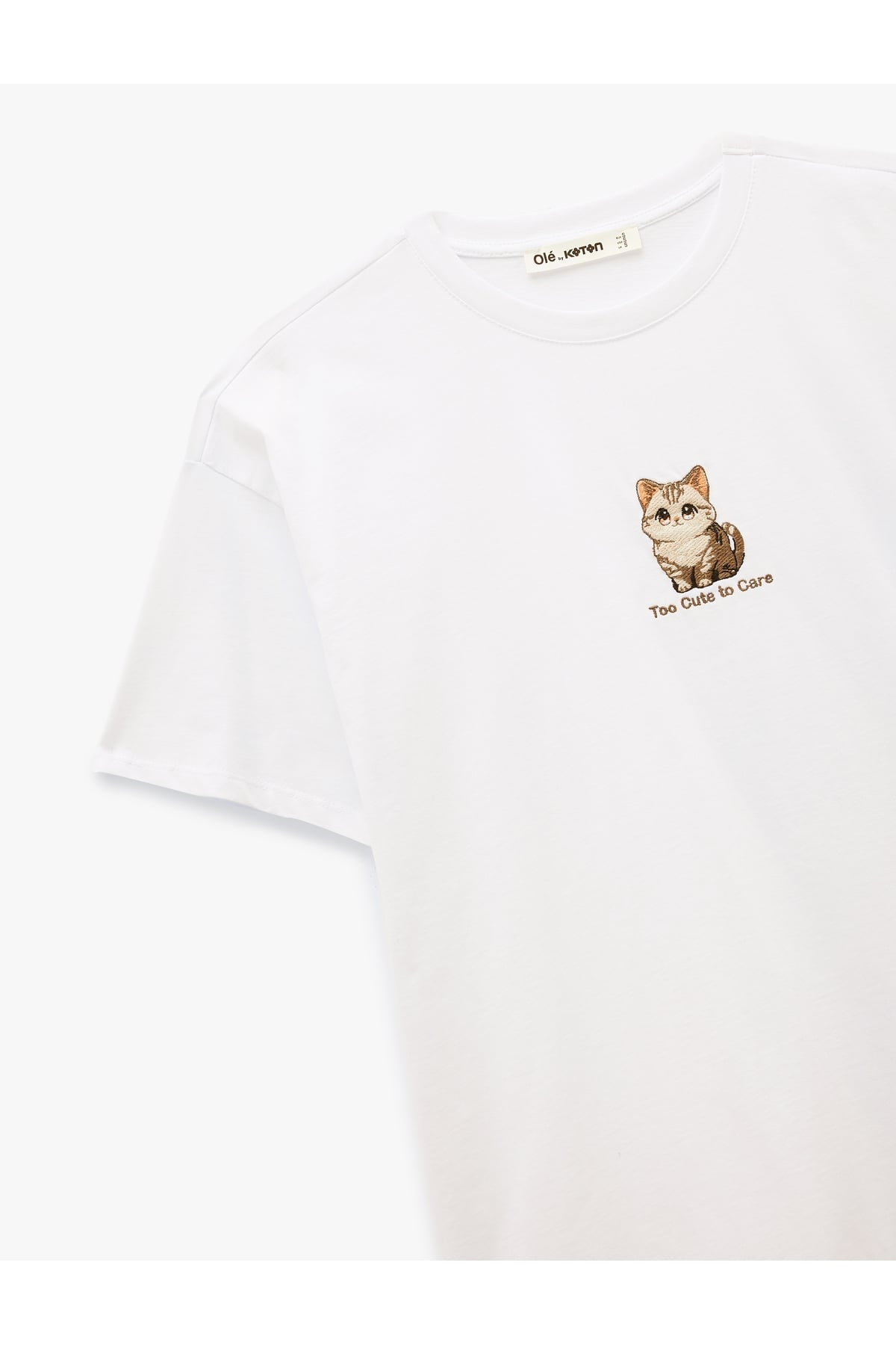 Kadın T-shirt 6SAL10063IK EKRU