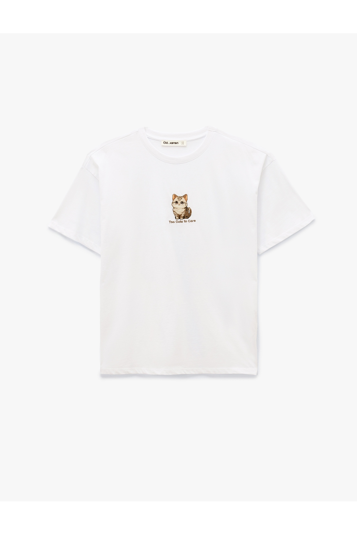 Kadın T-shirt 6SAL10063IK EKRU