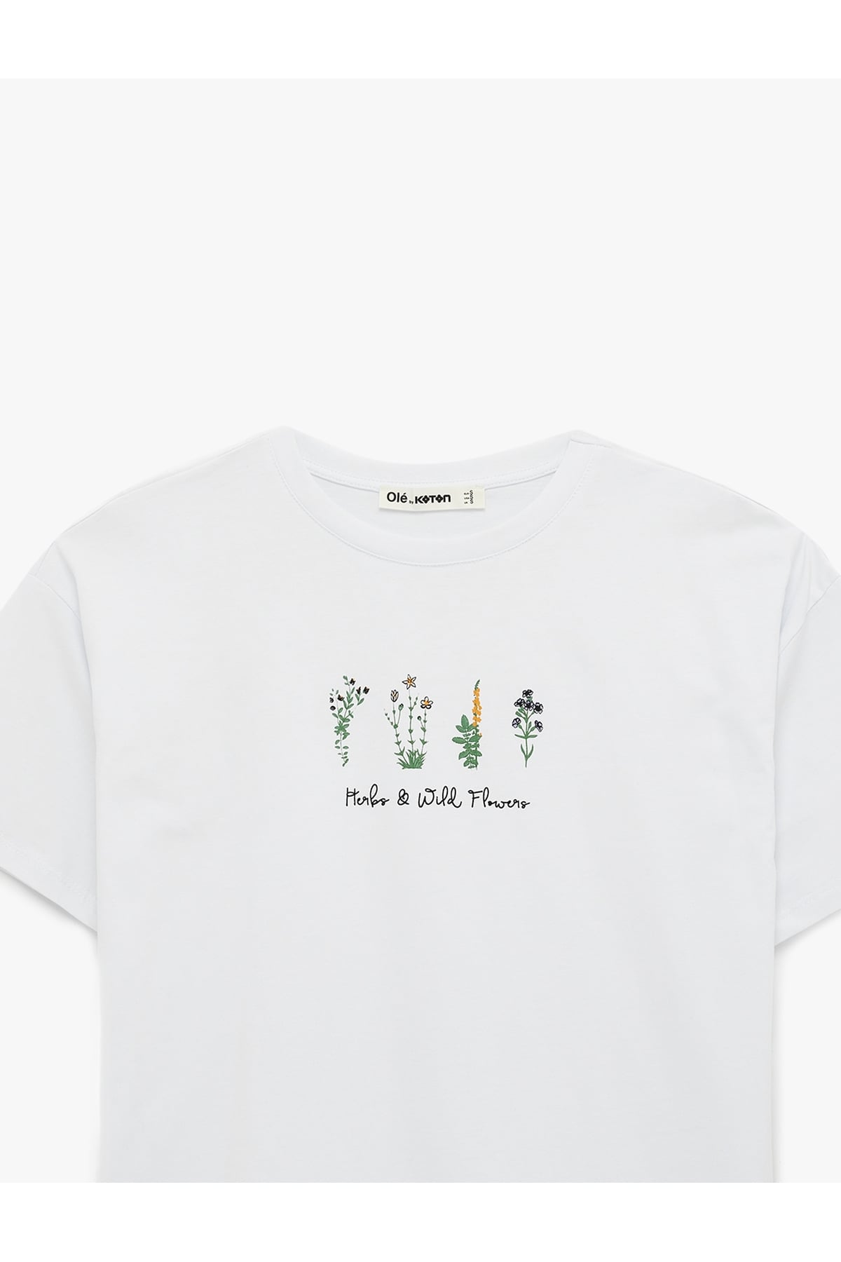 Kadın T-shirt 6SAL10068IK EKRU