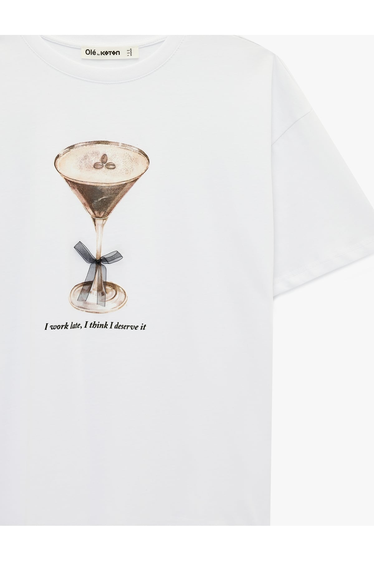 Kadın T-shirt 6SAL10073IK EKRU
