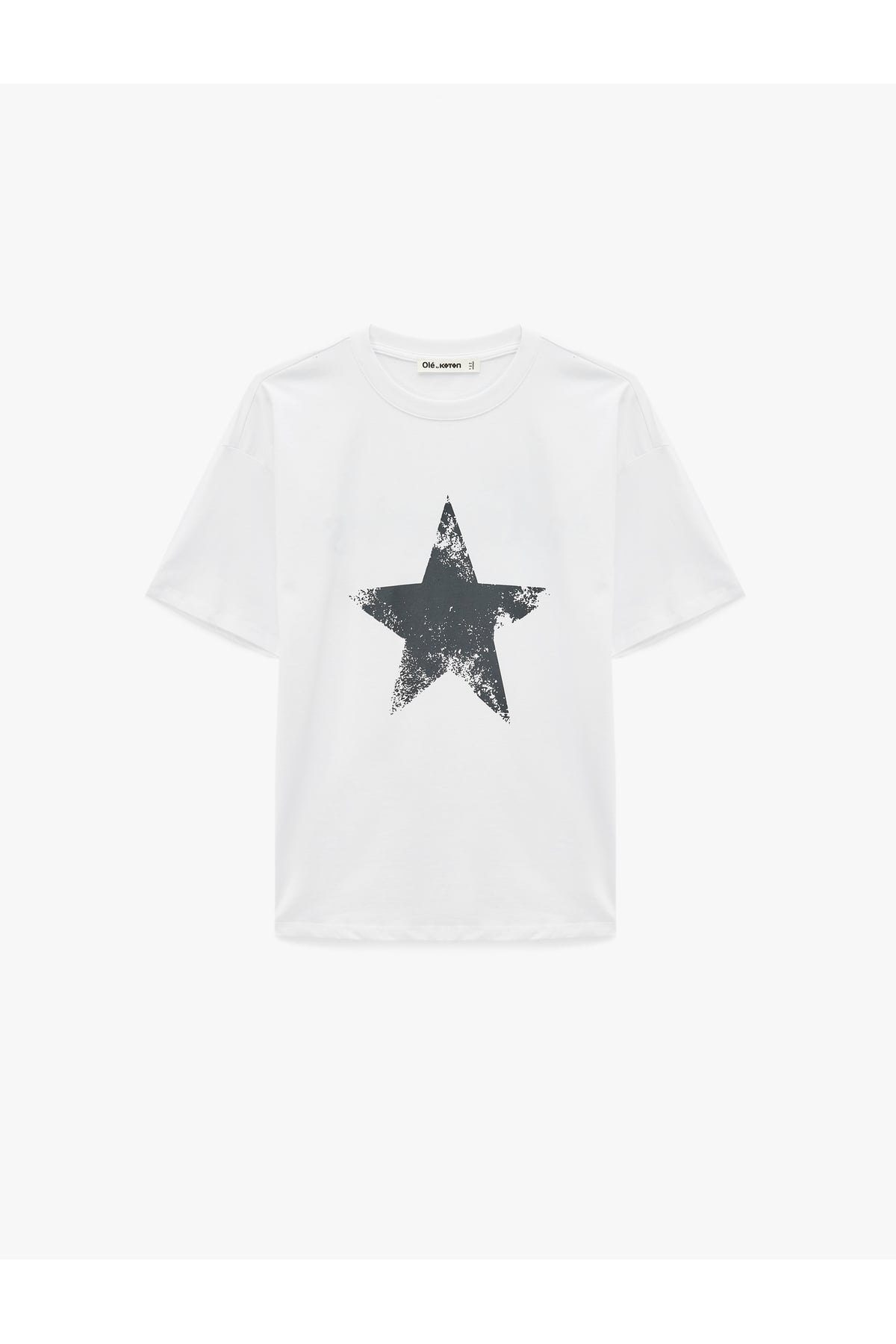 Kadın T-shirt 6SAL10081IK EKRU