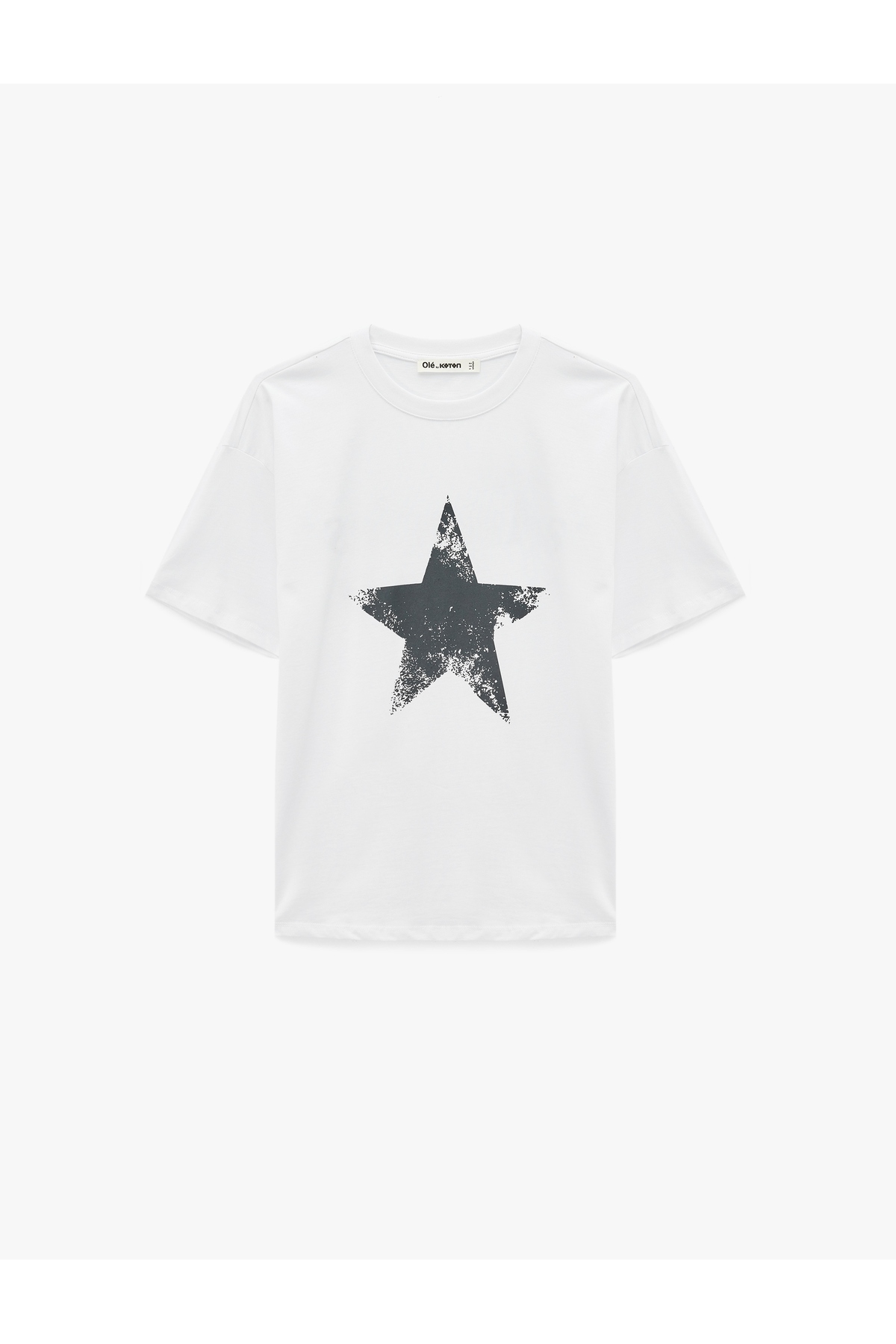 Kadın T-shirt 6SAL10081IK EKRU