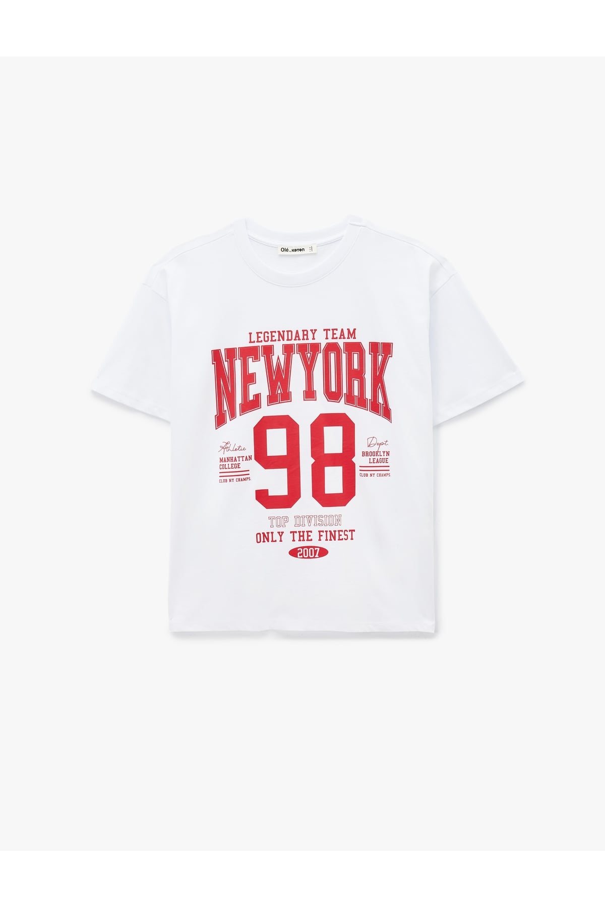 Kadın T-shirt 6SAL10084IK EKRU