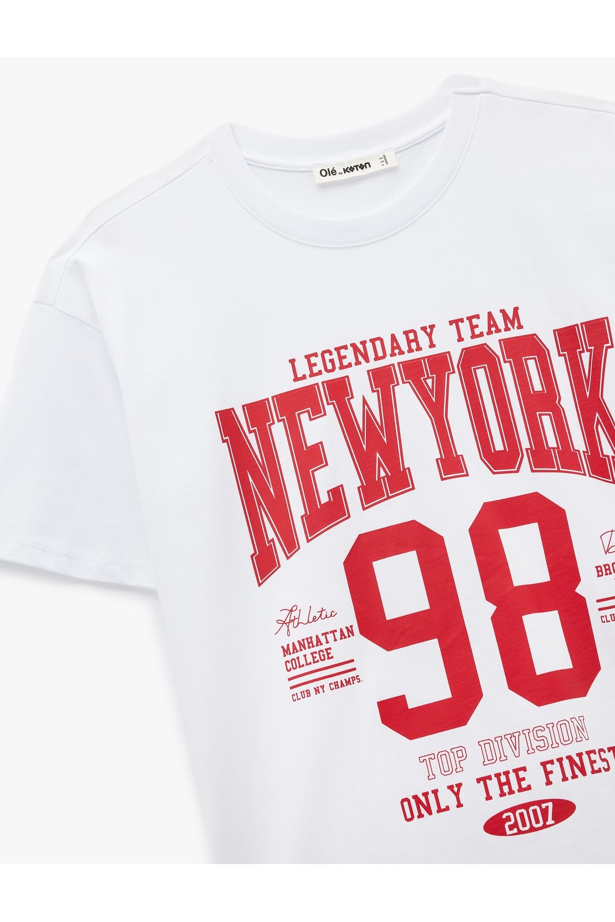 Kadın T-shirt 6SAL10084IK EKRU
