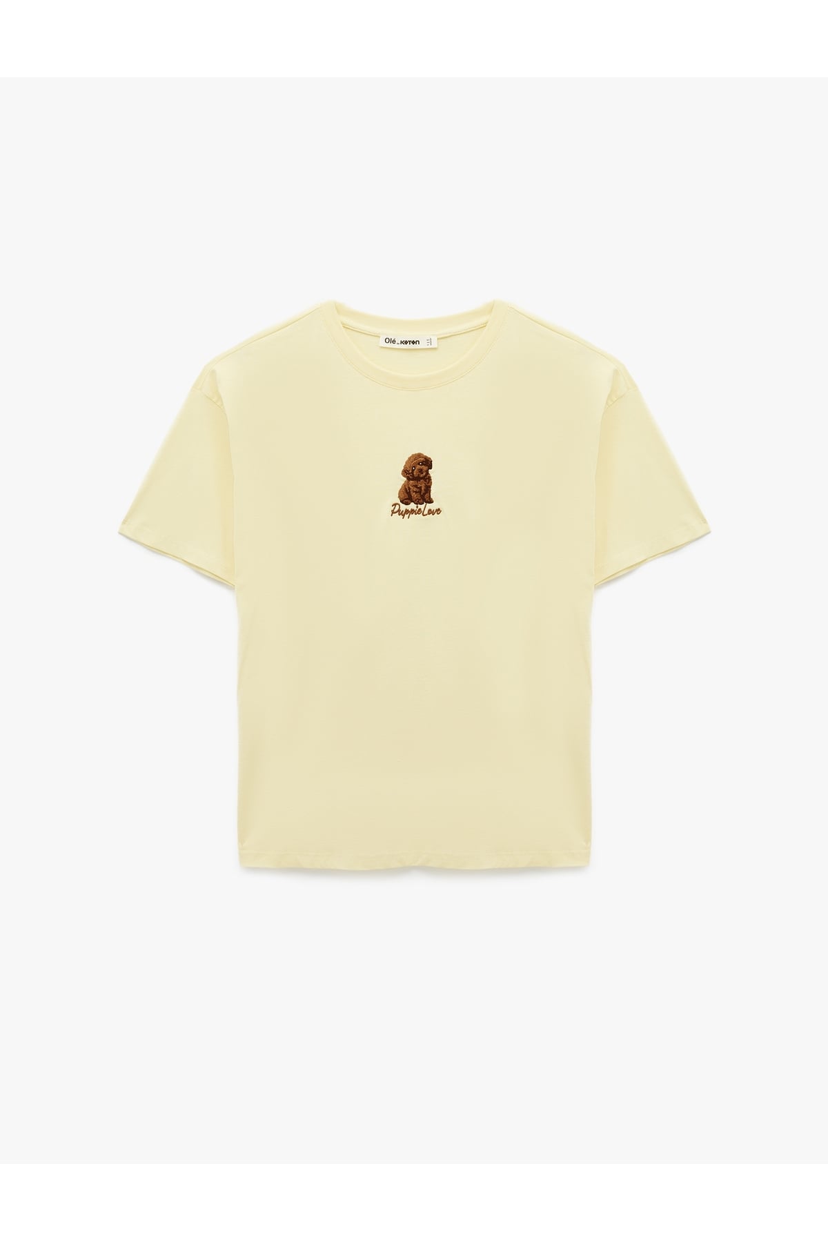 Kadın T-shirt 6SAL10092IK SARI