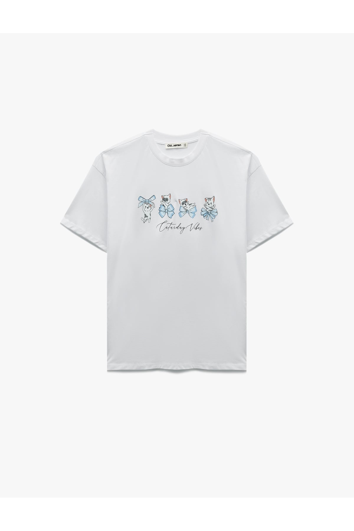 Kadın T-shirt 6SAL10096IK EKRU