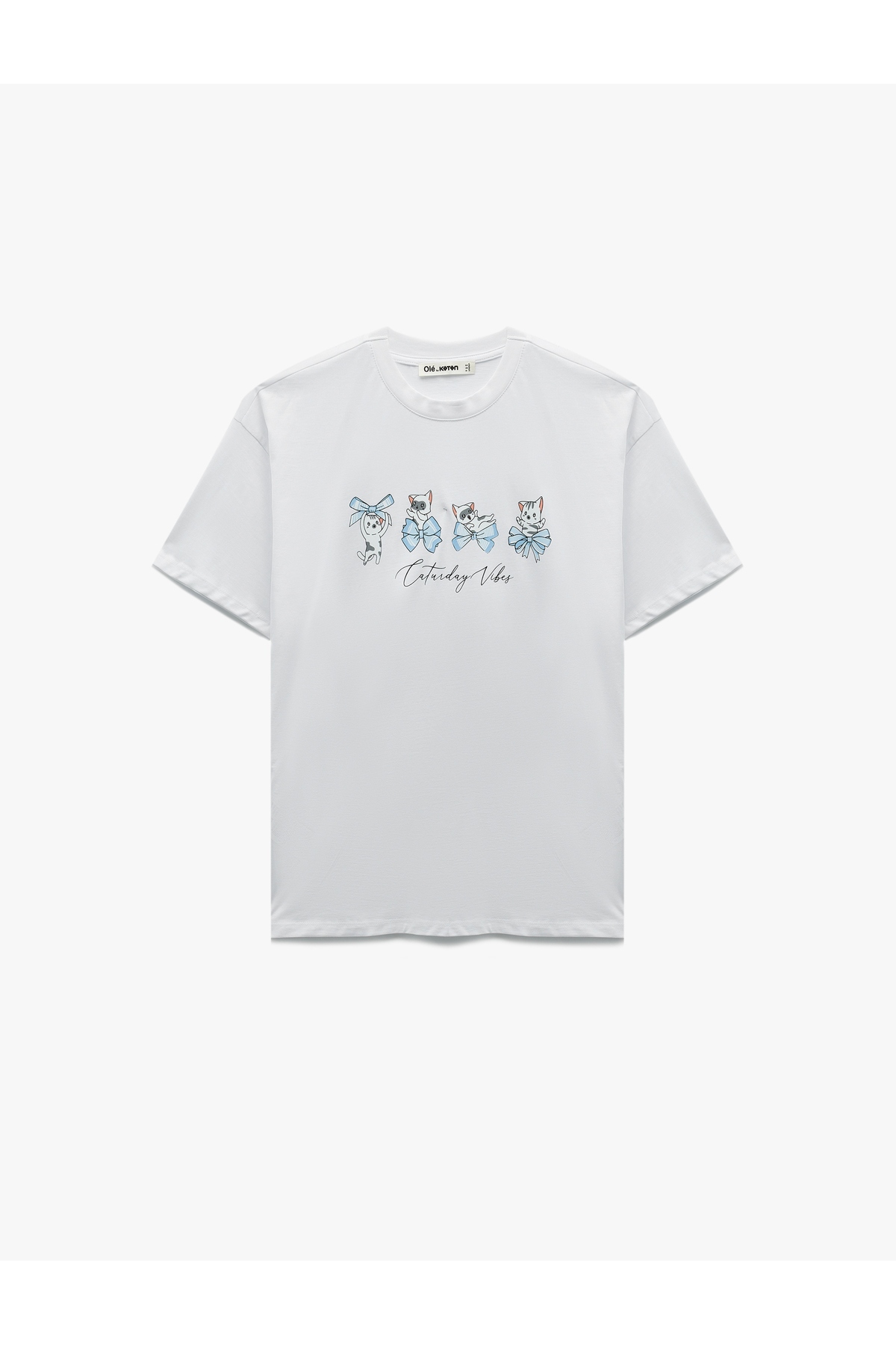 Kadın T-shirt 6SAL10096IK EKRU