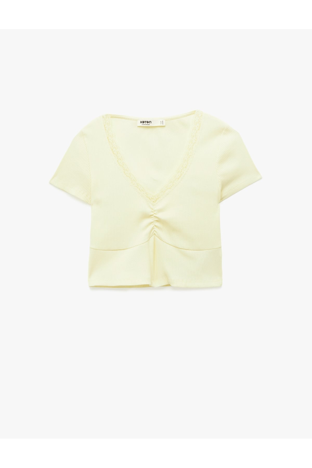 Kadın T-shirt 6SAL10127IK SARI