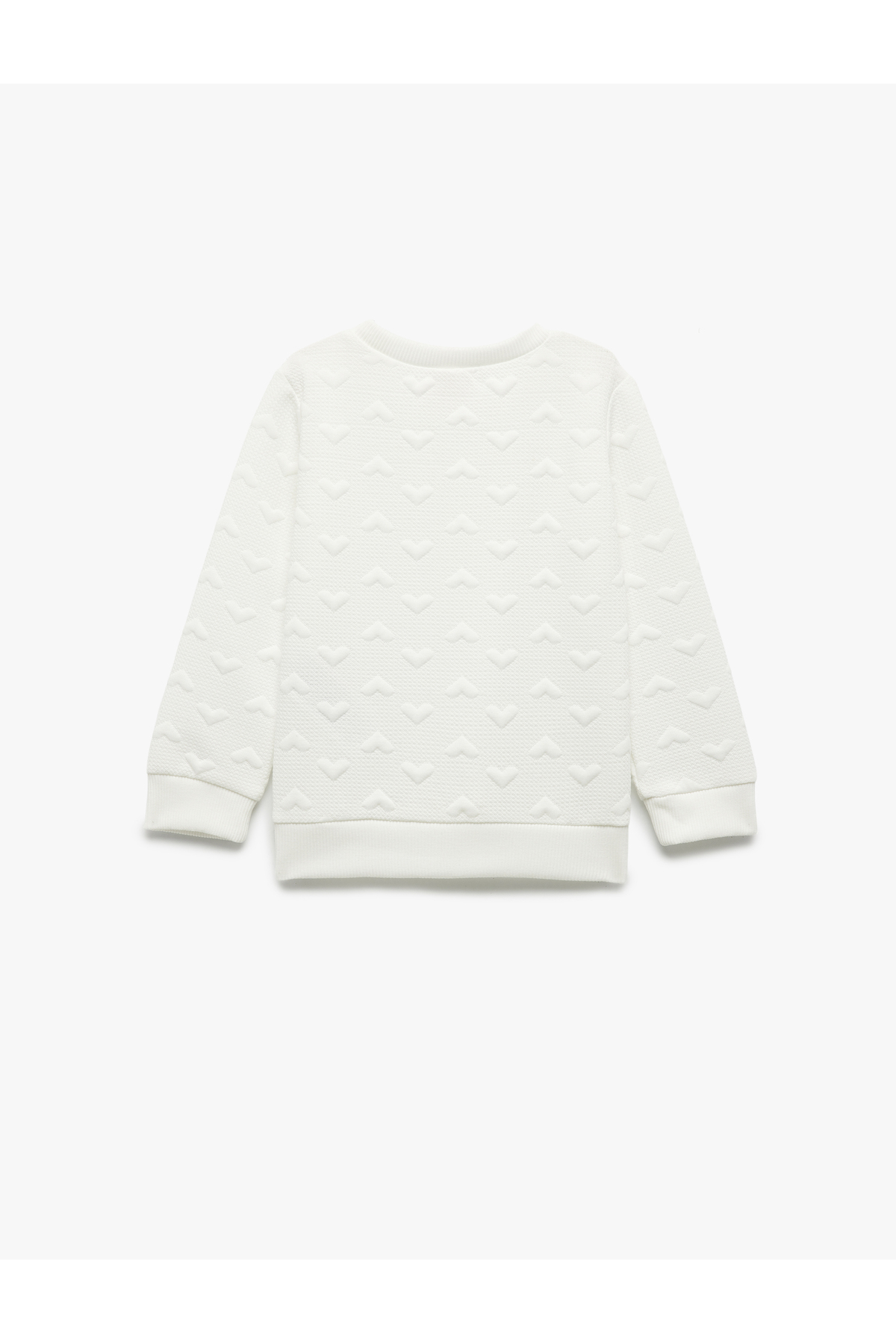 Kalpli Uzun Kollu Bisiklet Yaka Sweatshirt