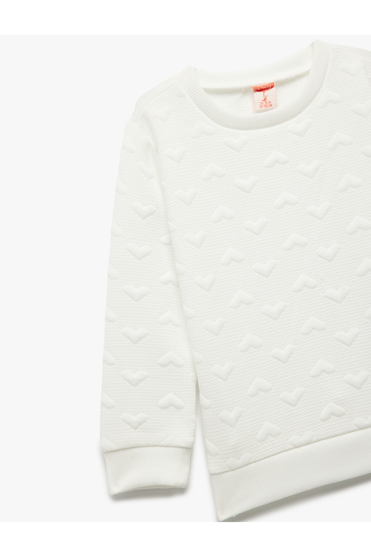 Kalpli Uzun Kollu Bisiklet Yaka Sweatshirt