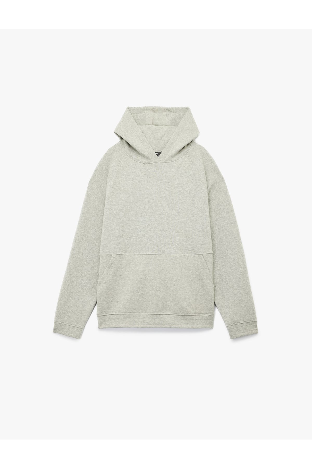 Kanguru Cepli Kapüşonlu Lastik Detaylı Uzun Kollu Hoodie