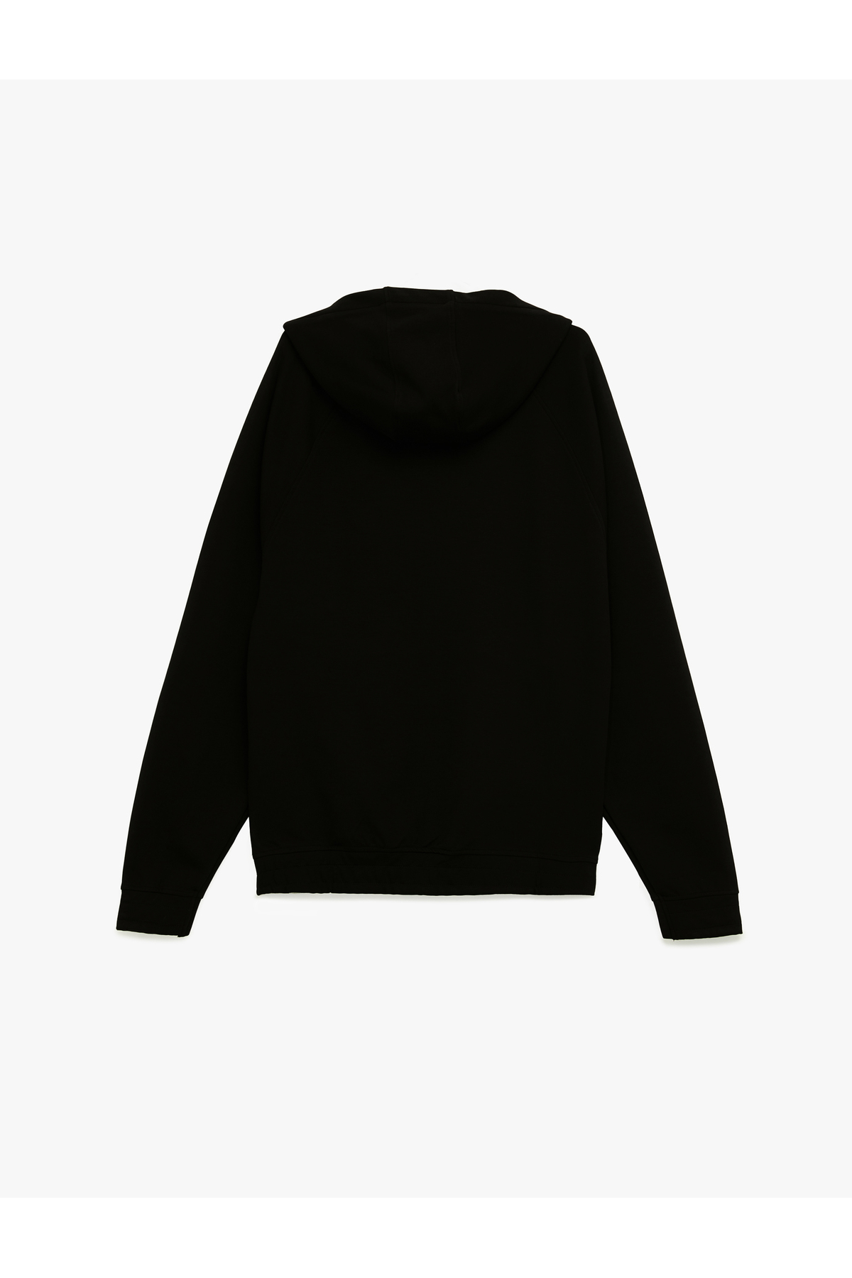 Kanguru Cepli Kapüşonlu Lastik Detaylı Uzun Kollu Hoodie