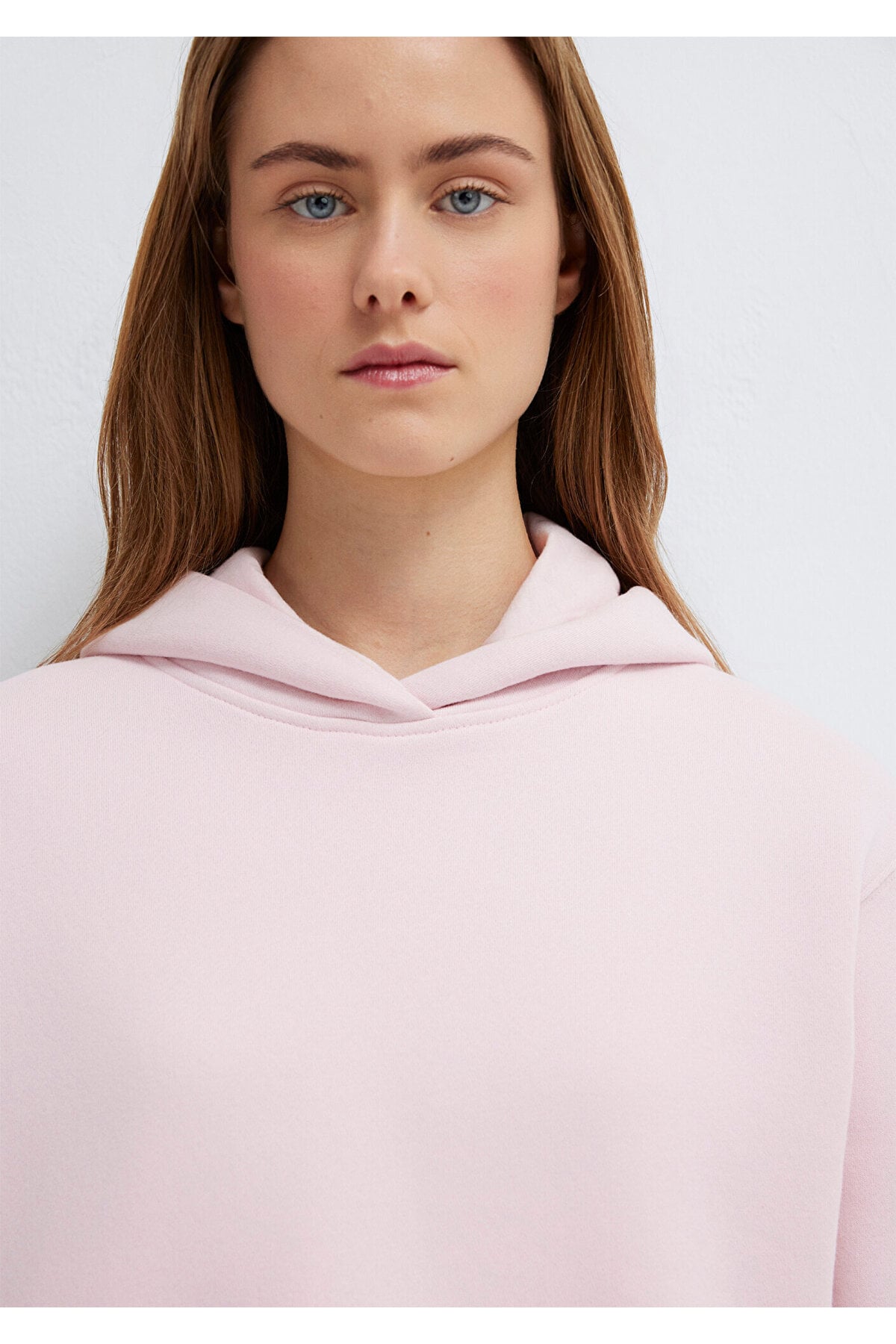 Kapüşonlu Pembe Sweatshirt 1S10386-71006